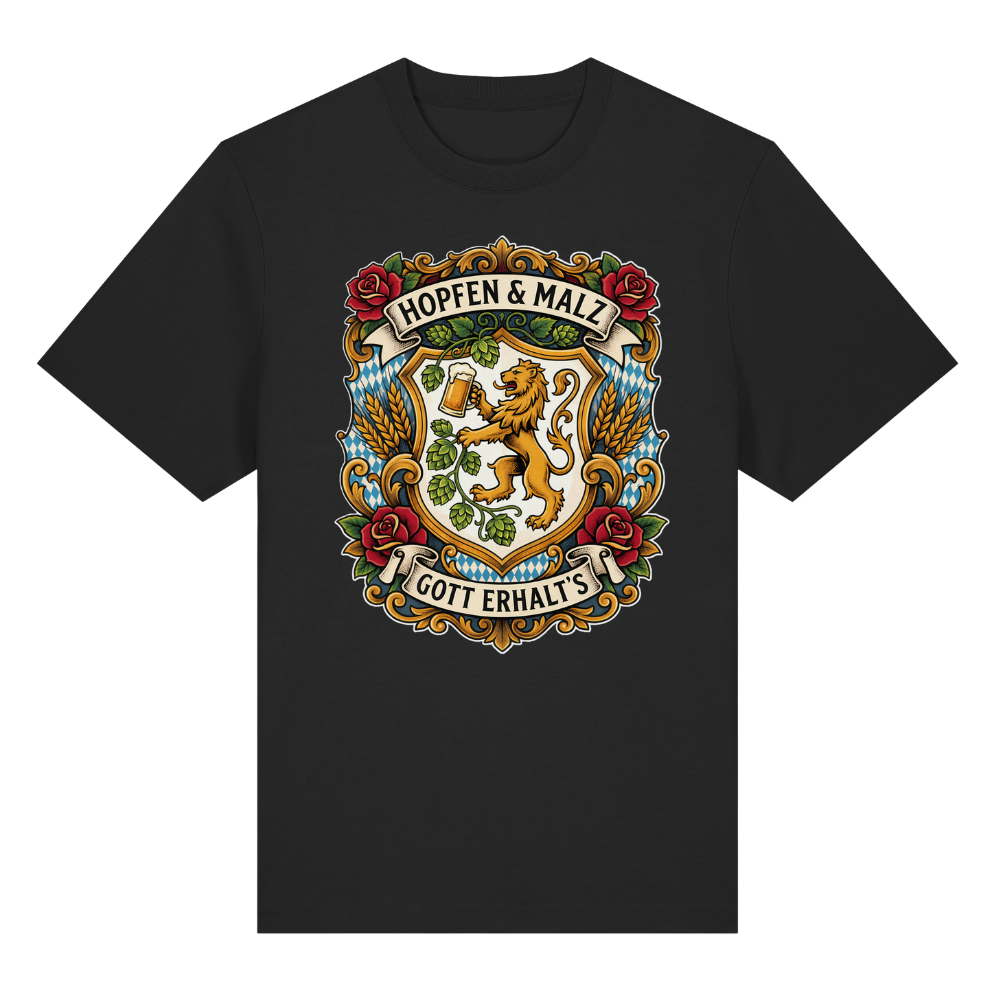HOPFEN & MALZ - GOTT ERHALT`S - Organic Heavy Shirt - BayrischerHumor