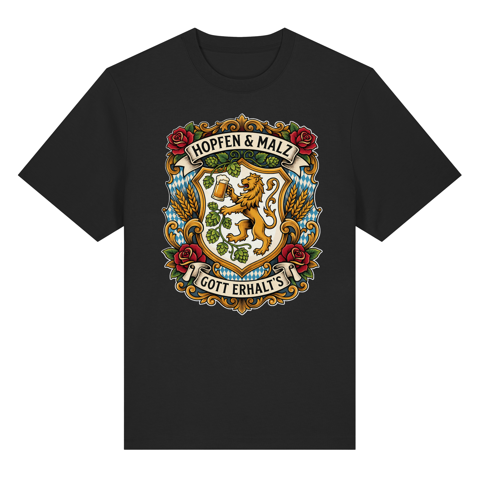 HOPFEN & MALZ - GOTT ERHALT`S - Organic Heavy Shirt - BayrischerHumor