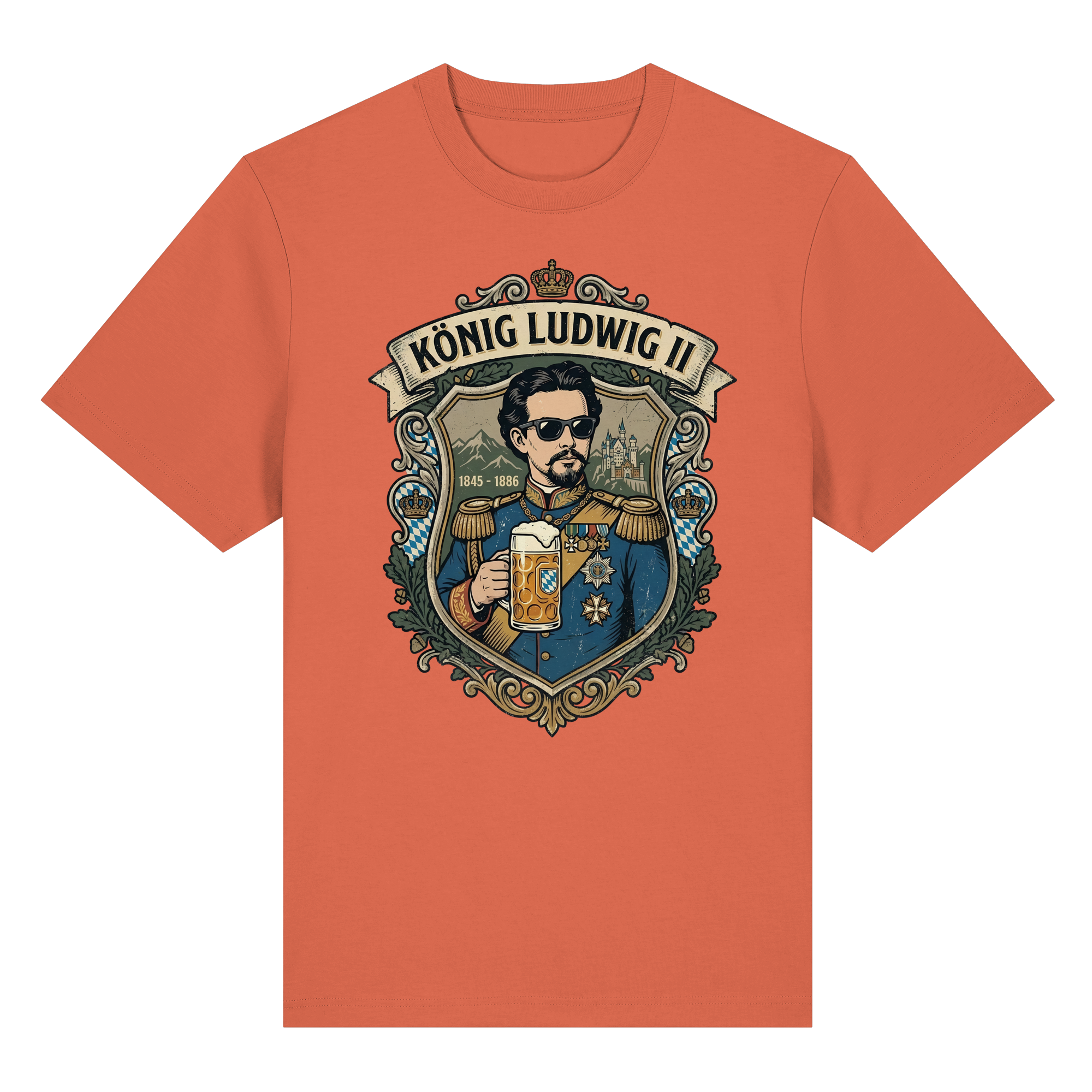 KÖNIG LUDWIG II - Organic Heavy Shirt - BayrischerHumor