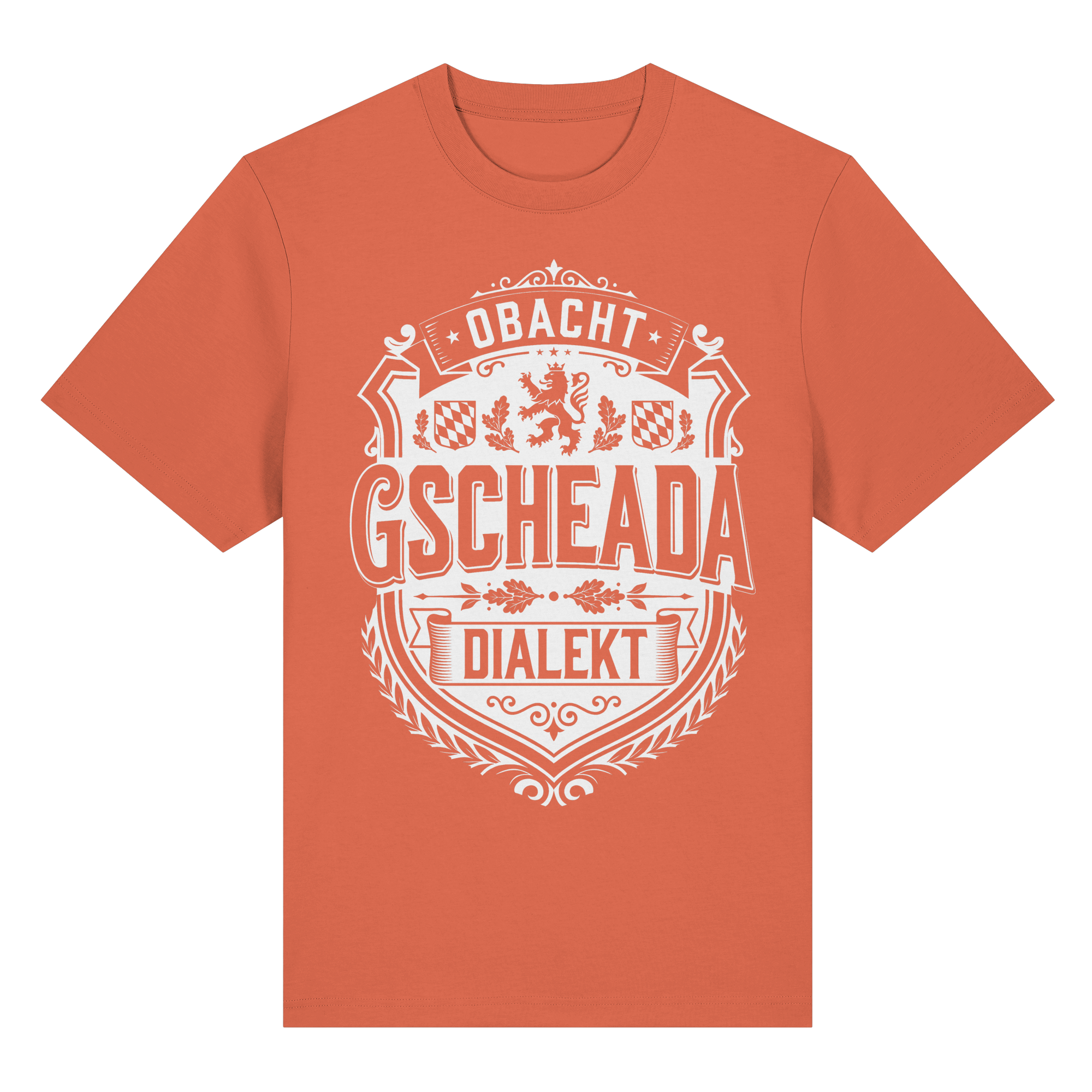 OBACHT GSCHEADA DIALEKT - Organic Heavy Shirt - BayrischerHumor