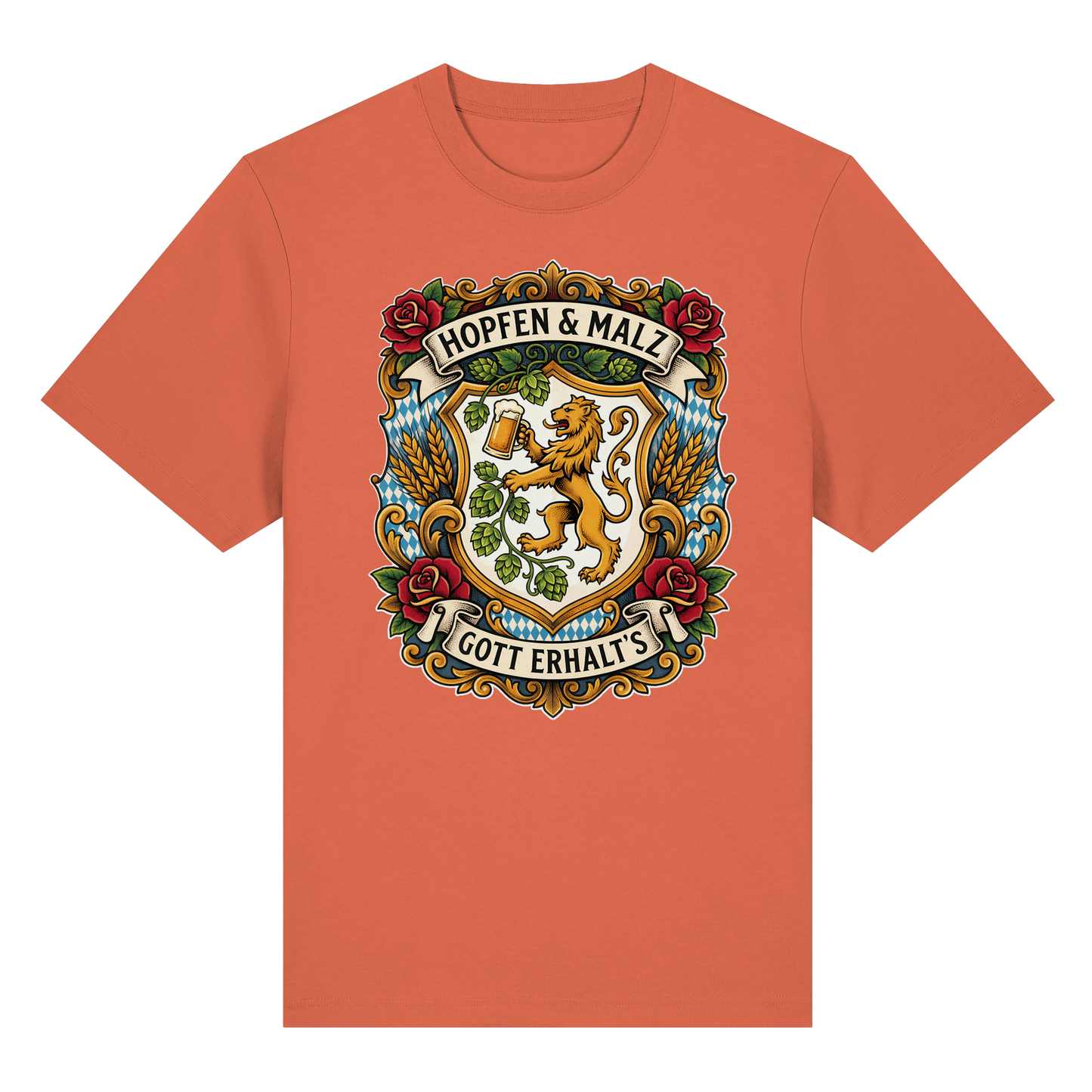 HOPFEN & MALZ - GOTT ERHALT`S - Organic Heavy Shirt - BayrischerHumor