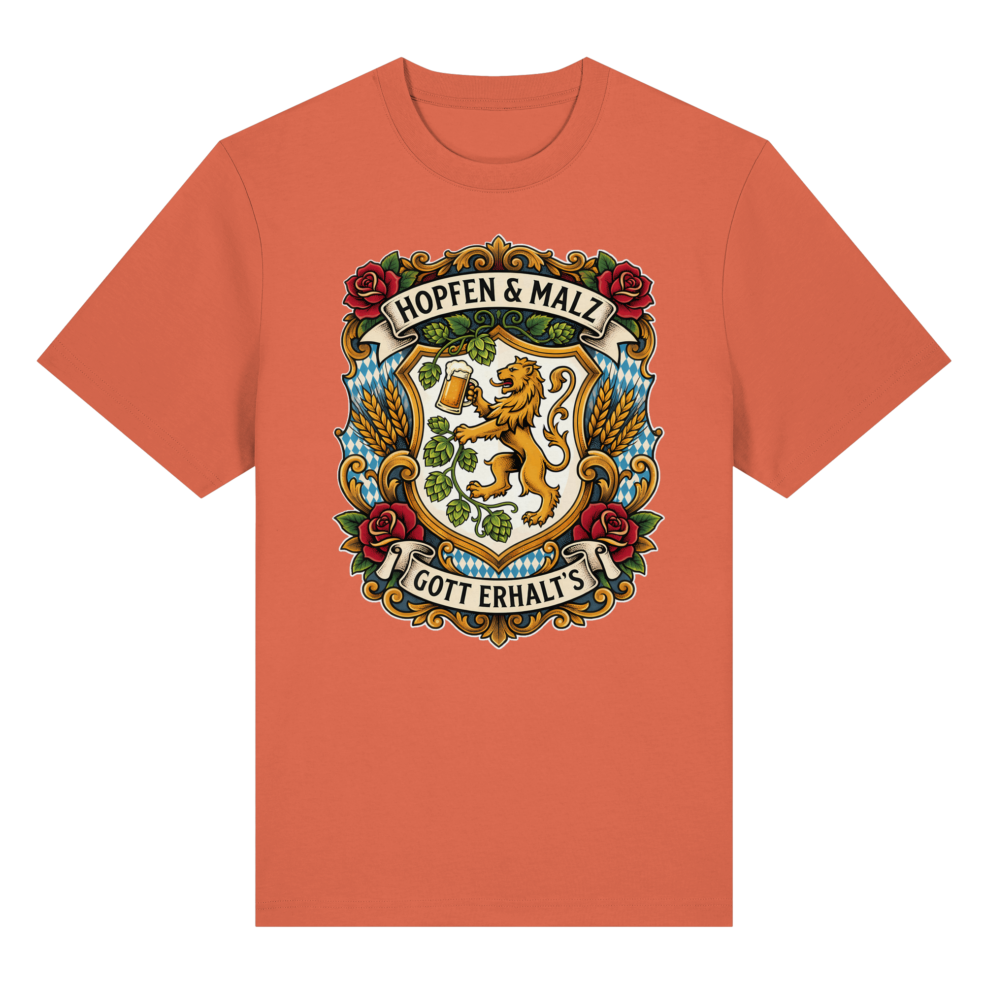 HOPFEN & MALZ - GOTT ERHALT`S - Organic Heavy Shirt - BayrischerHumor