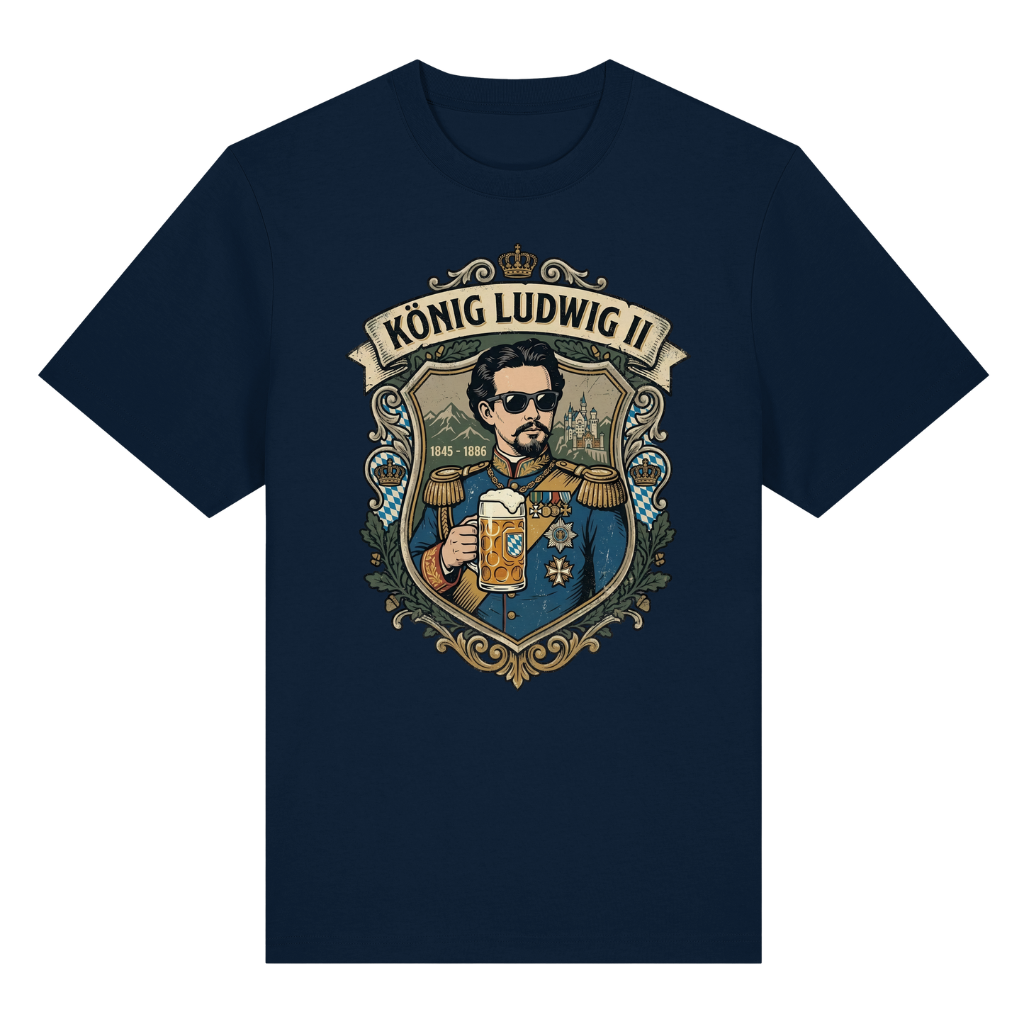 KÖNIG LUDWIG II - Organic Heavy Shirt - BayrischerHumor