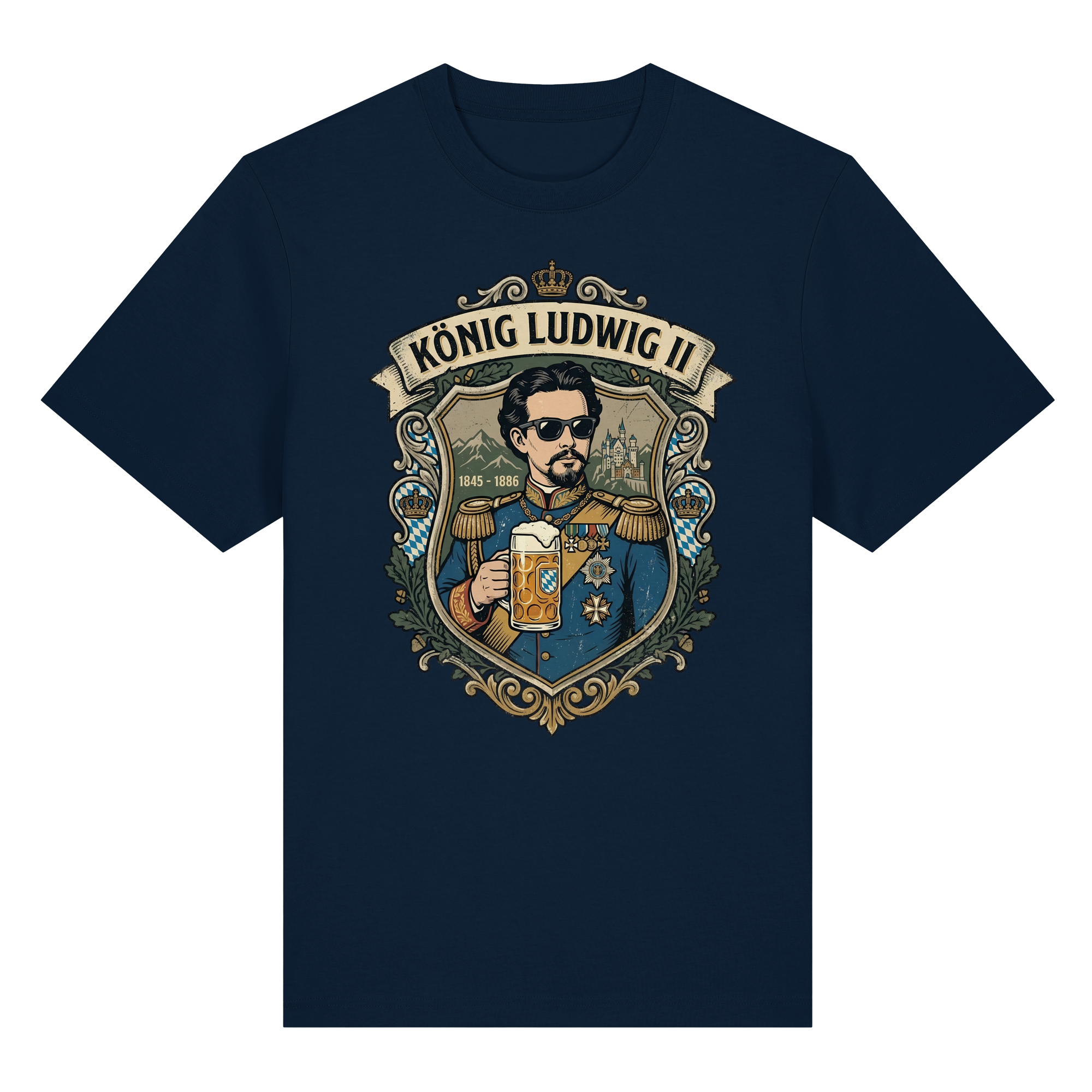 KÖNIG LUDWIG II - Organic Heavy Shirt - BayrischerHumor