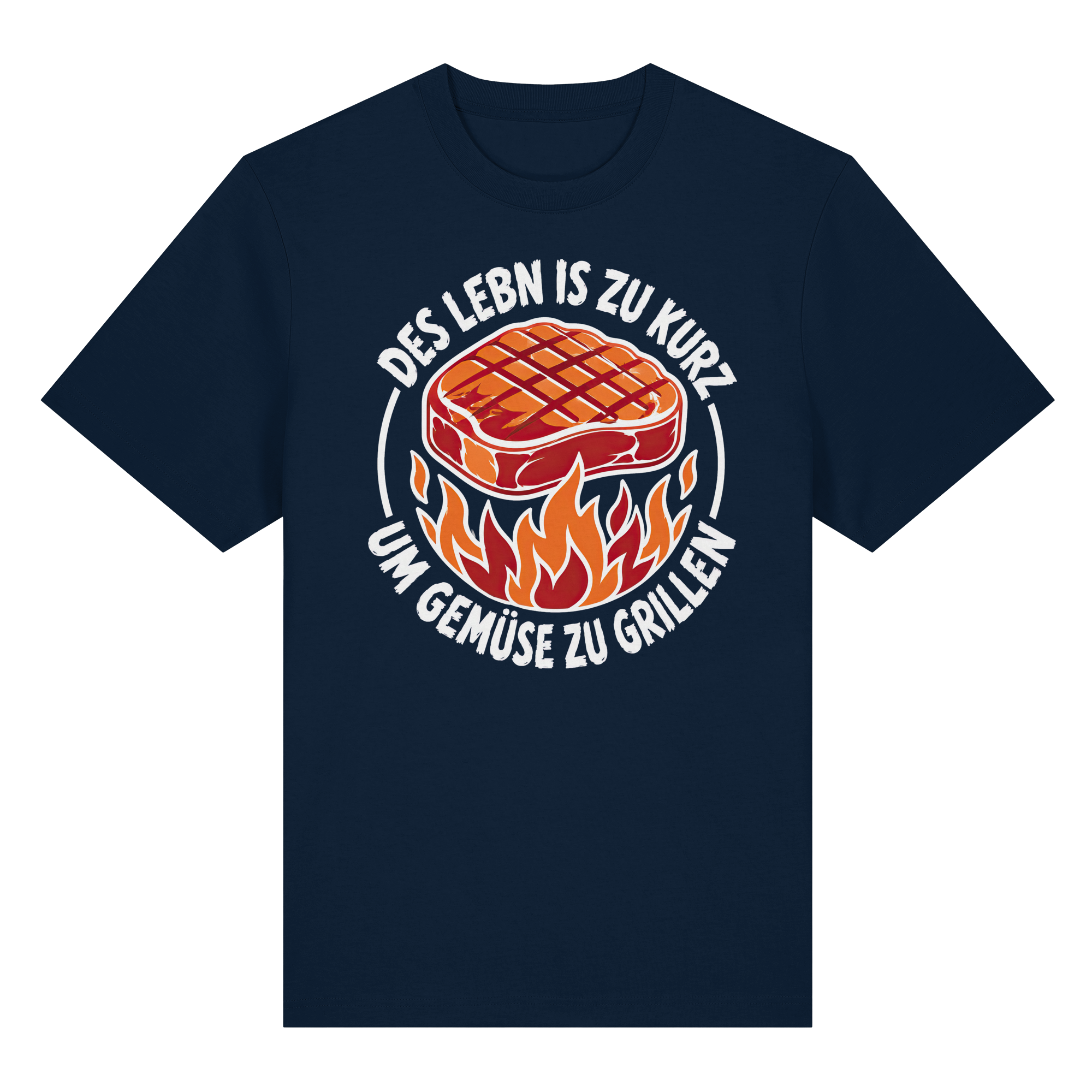 DES LEBN IS ZU KURZ - UM GEMÜSE ZU GRILLEN - Organic Heavy Shirt