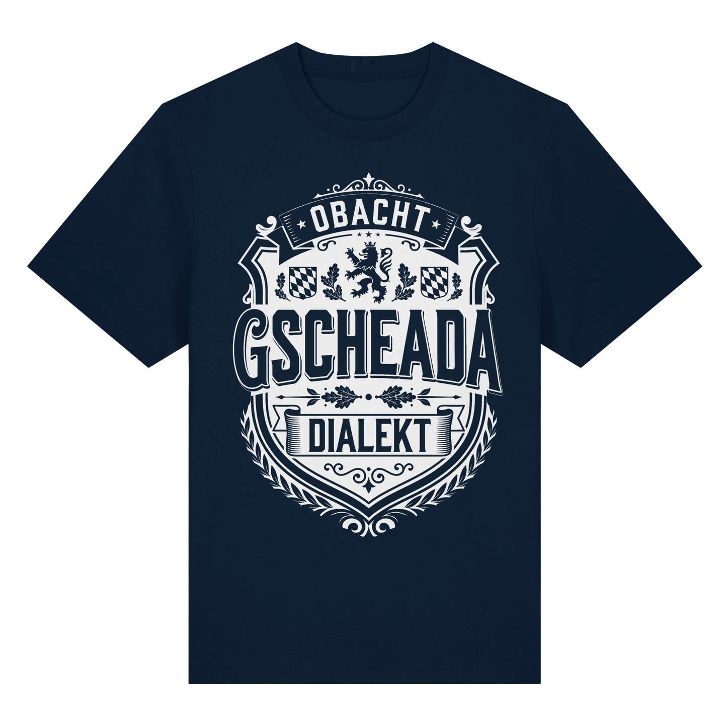 OBACHT GSCHEADA DIALEKT - Organic Heavy Shirt - BayrischerHumor