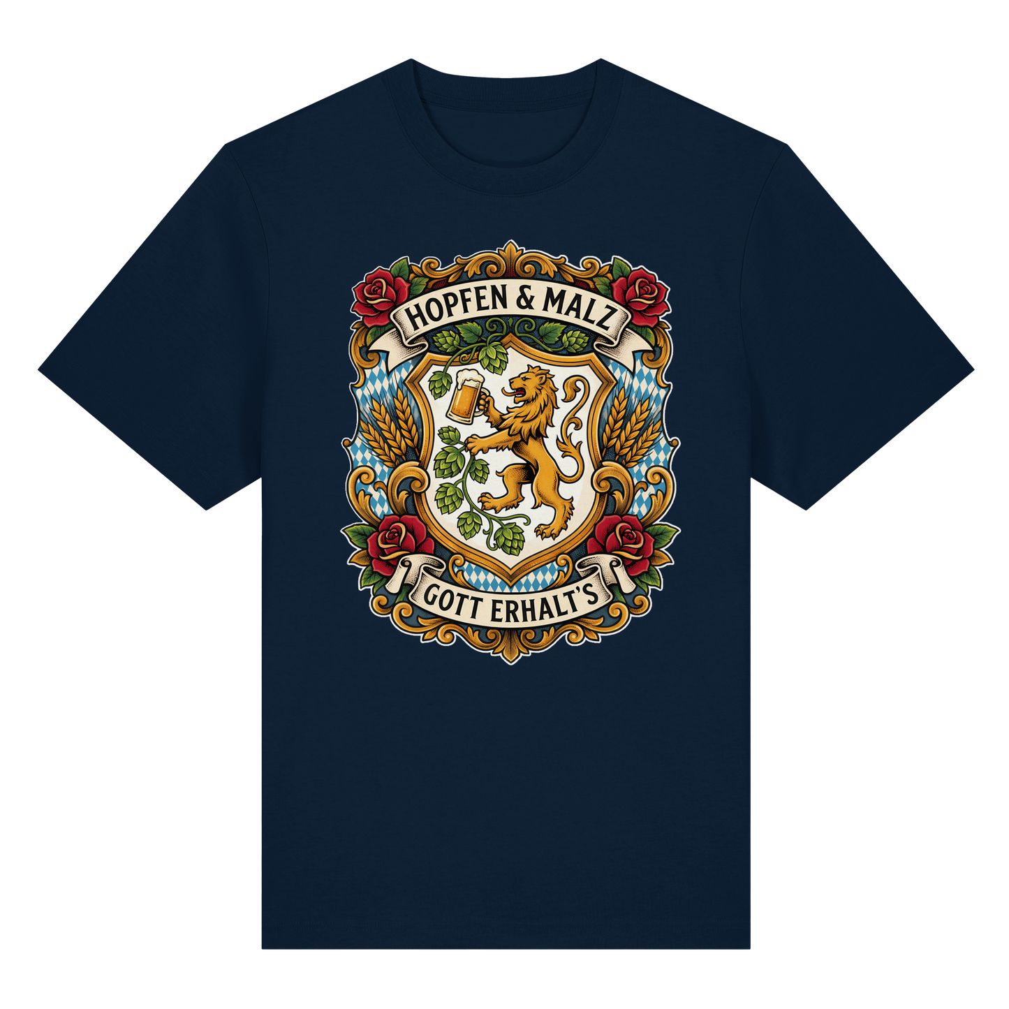 HOPFEN & MALZ - GOTT ERHALT`S - Organic Heavy Shirt - BayrischerHumor