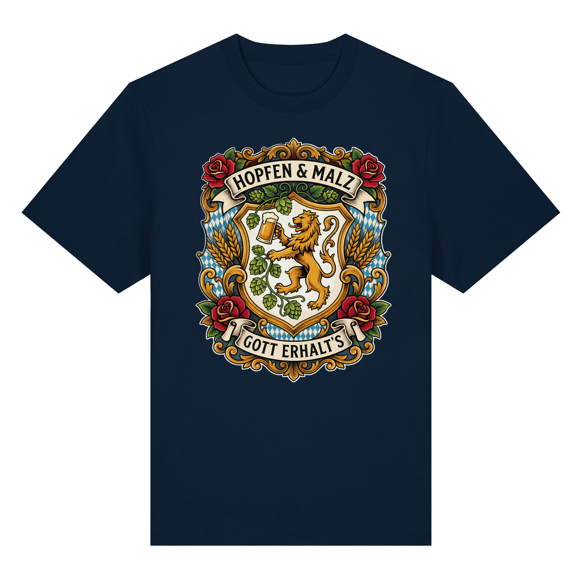 HOPFEN & MALZ - GOTT ERHALT`S - Organic Heavy Shirt - BayrischerHumor