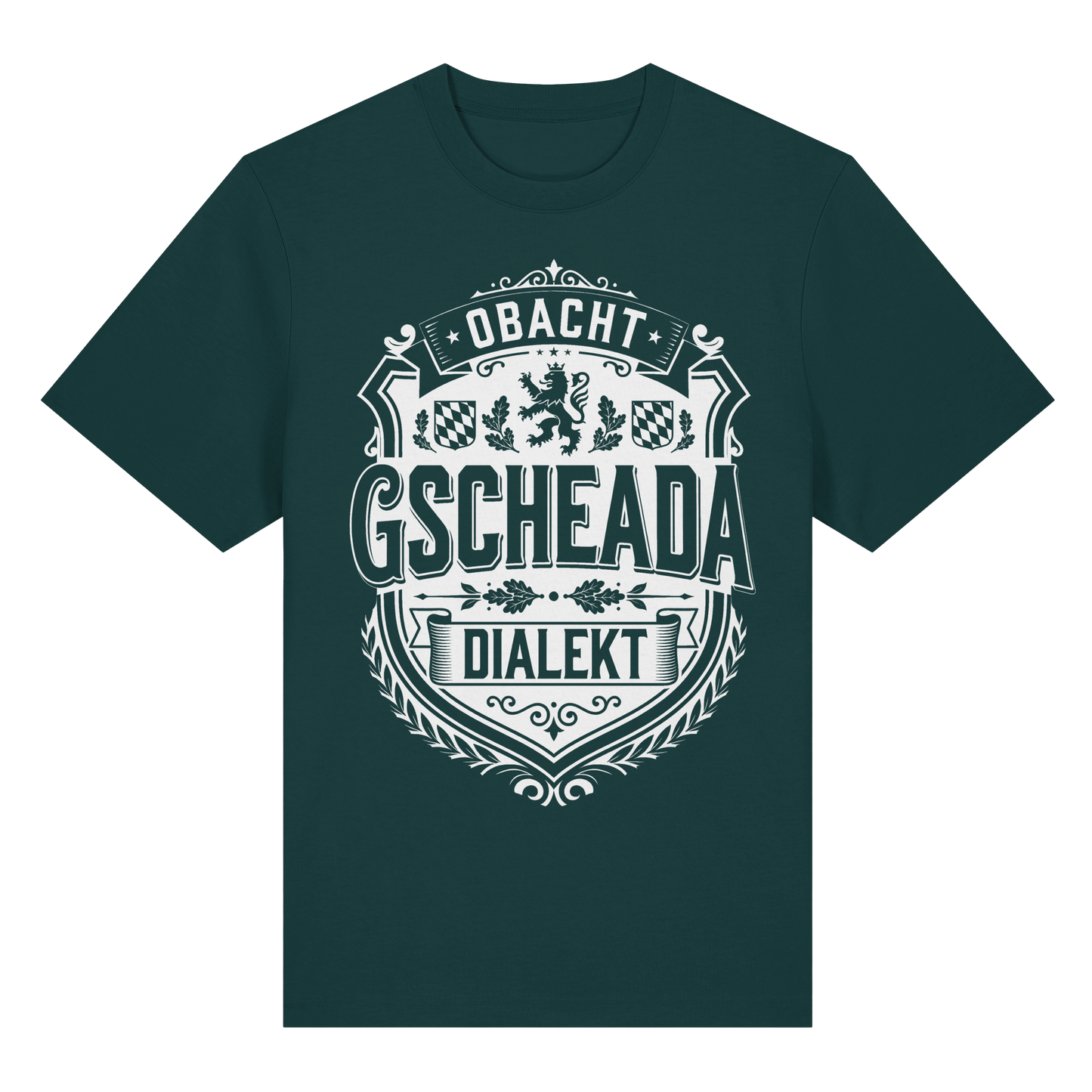 OBACHT GSCHEADA DIALEKT - Organic Heavy Shirt - BayrischerHumor