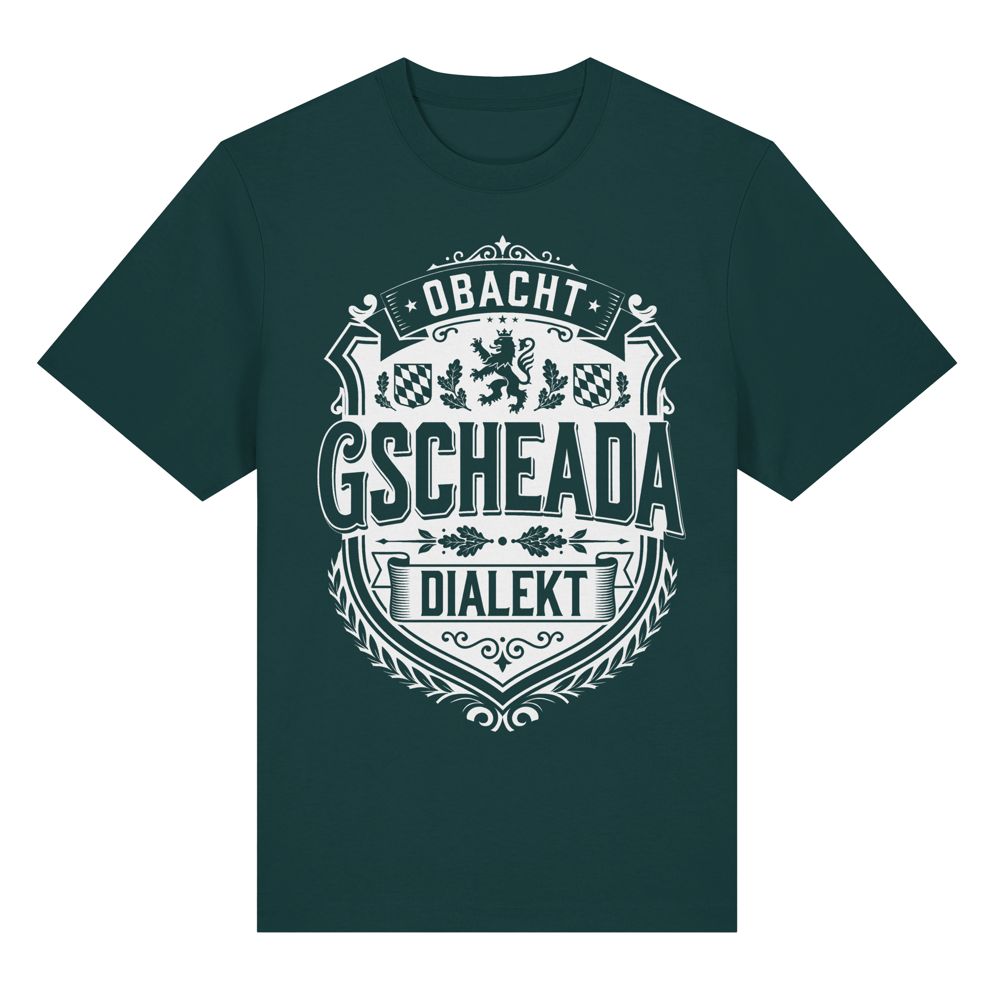 OBACHT GSCHEADA DIALEKT - Organic Heavy Shirt - BayrischerHumor