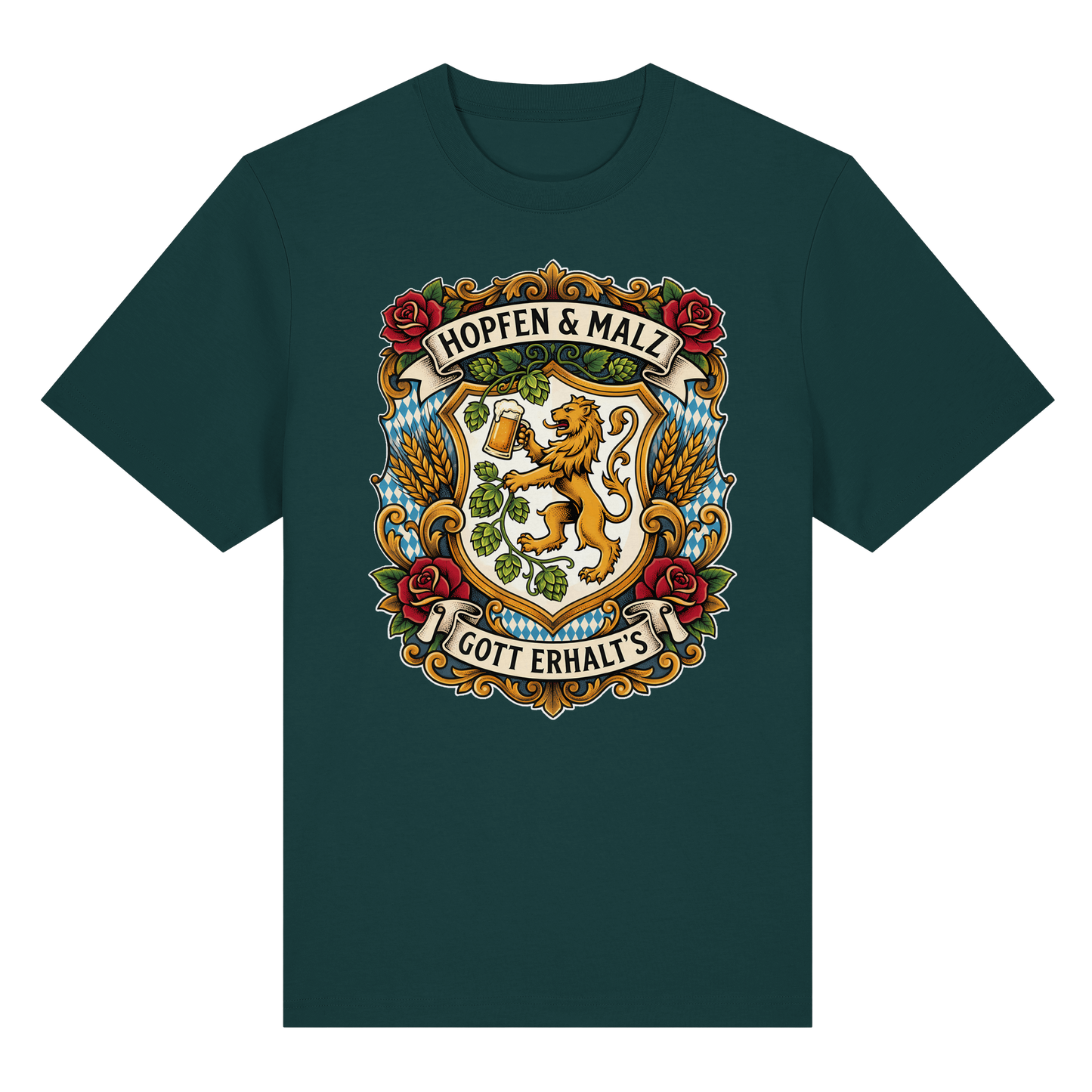 HOPFEN & MALZ - GOTT ERHALT`S - Organic Heavy Shirt - BayrischerHumor