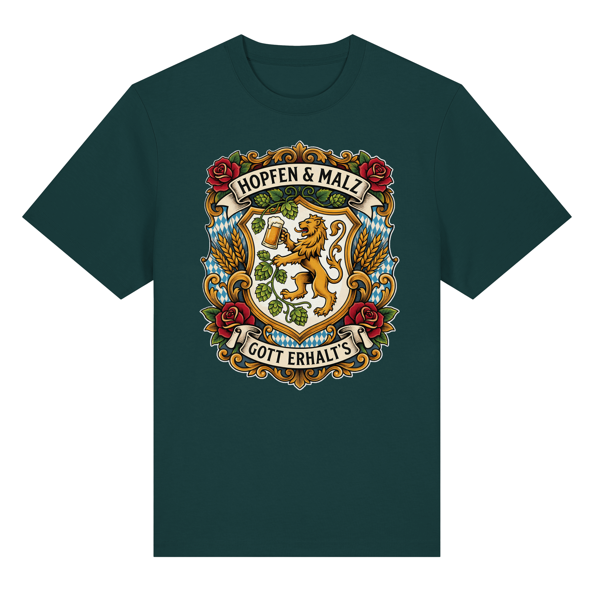 HOPFEN & MALZ - GOTT ERHALT`S - Organic Heavy Shirt - BayrischerHumor