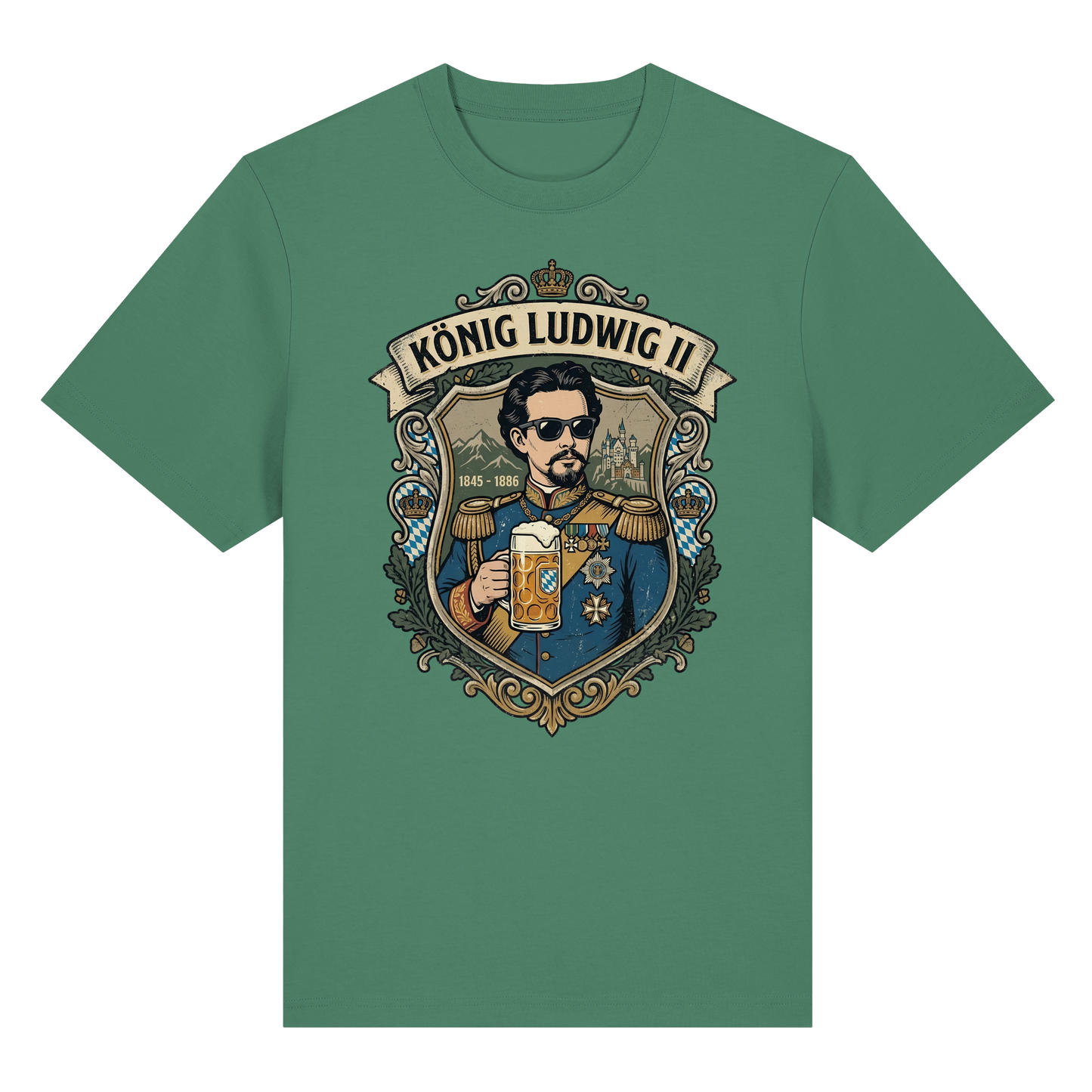 KÖNIG LUDWIG II - Organic Heavy Shirt - BayrischerHumor