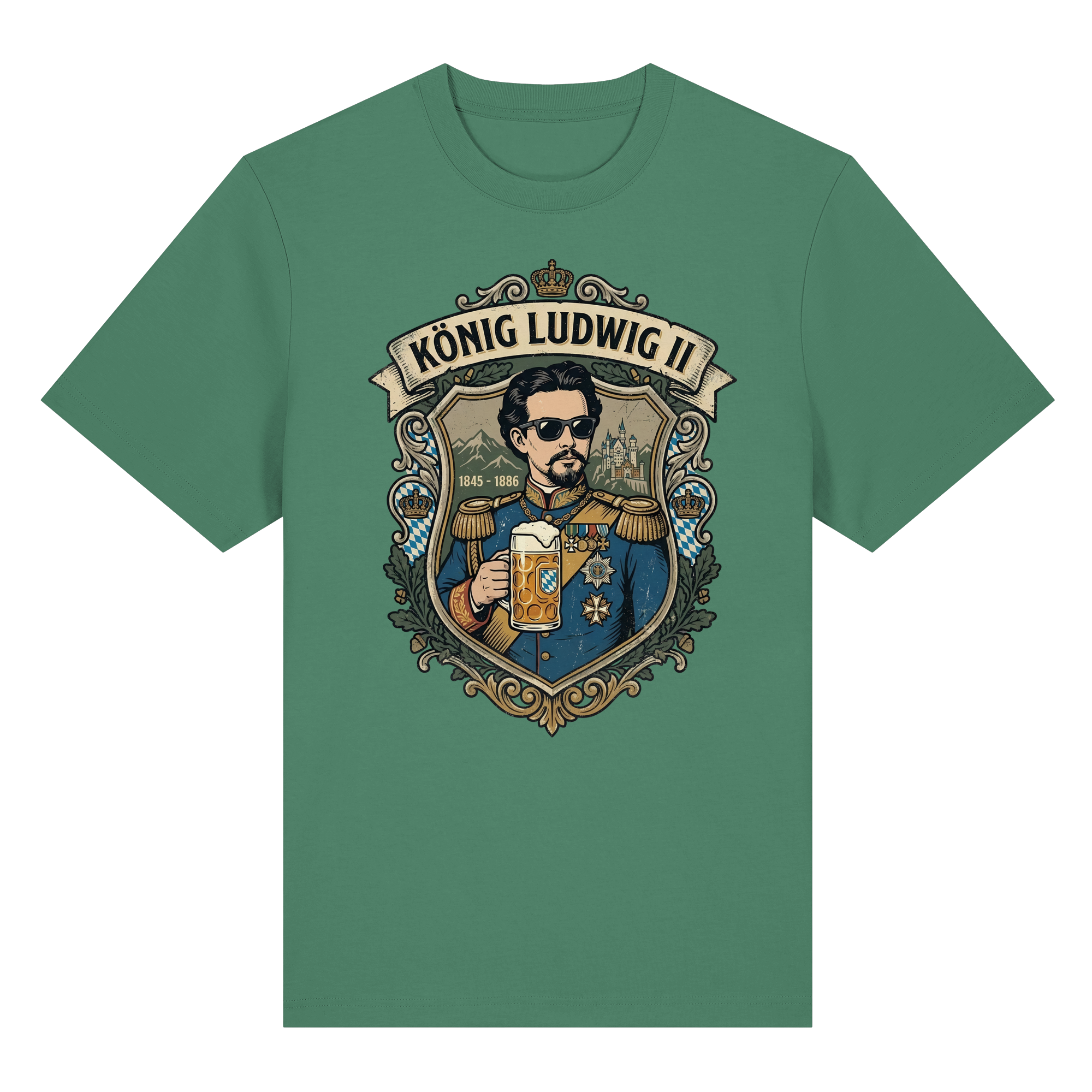 KÖNIG LUDWIG II - Organic Heavy Shirt - BayrischerHumor