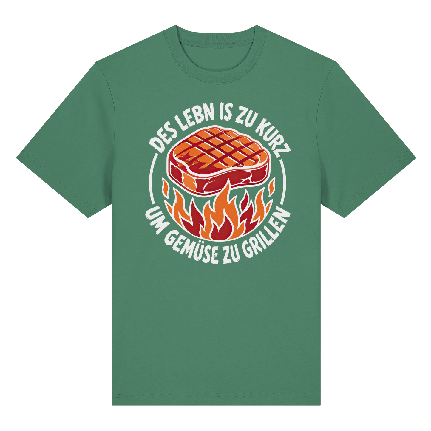 DES LEBN IS ZU KURZ - UM GEMÜSE ZU GRILLEN - Organic Heavy Shirt