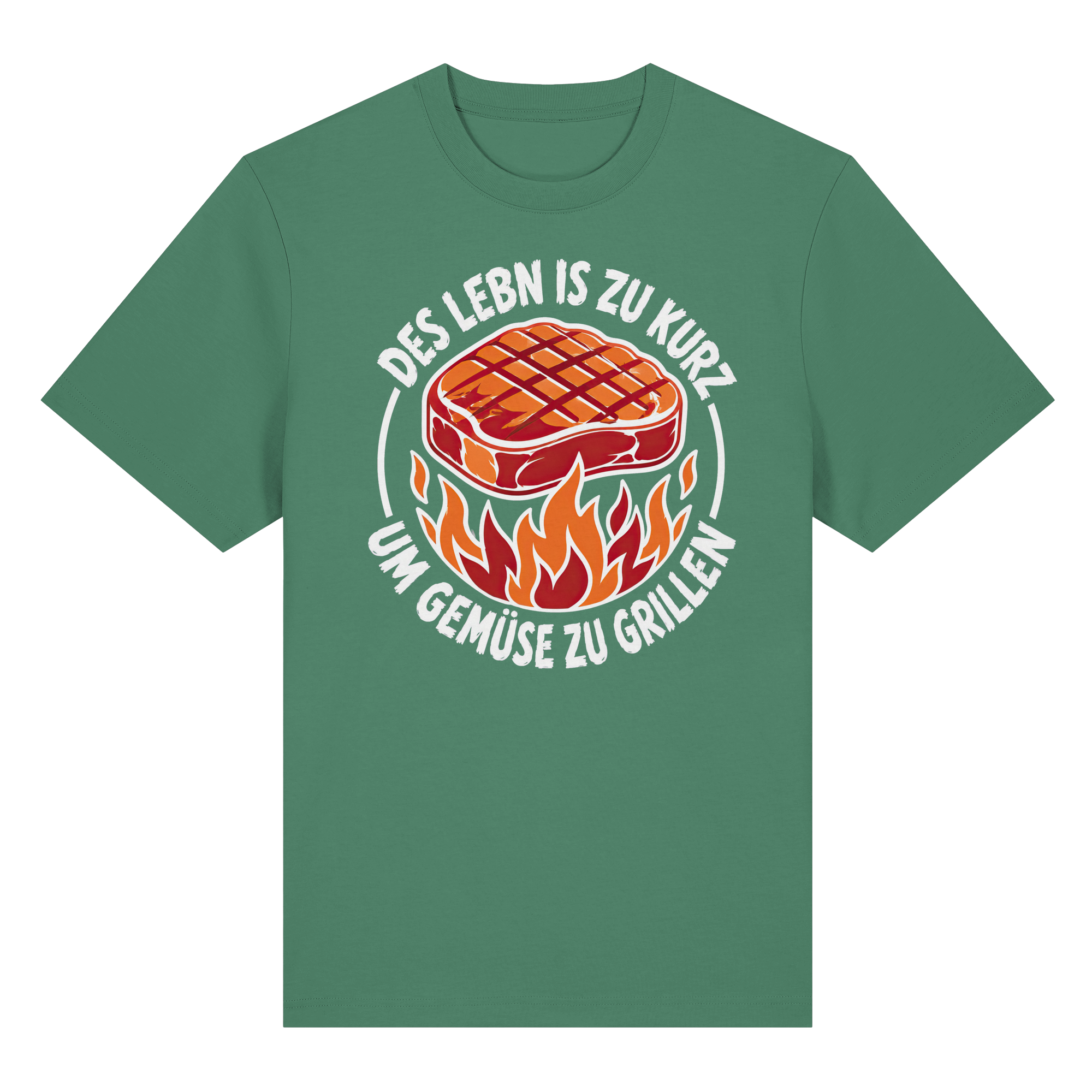 DES LEBN IS ZU KURZ - UM GEMÜSE ZU GRILLEN - Organic Heavy Shirt