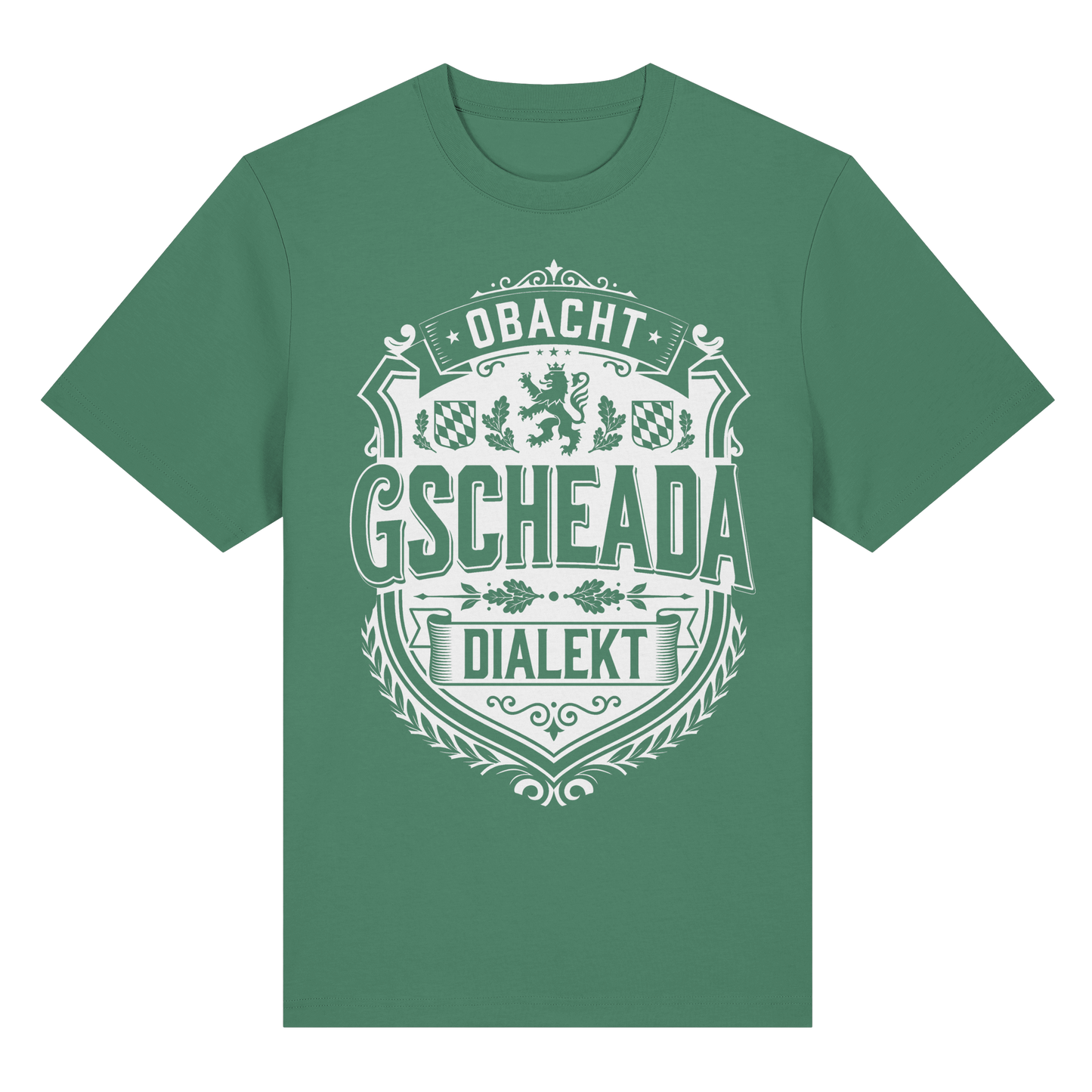 OBACHT GSCHEADA DIALEKT - Organic Heavy Shirt - BayrischerHumor