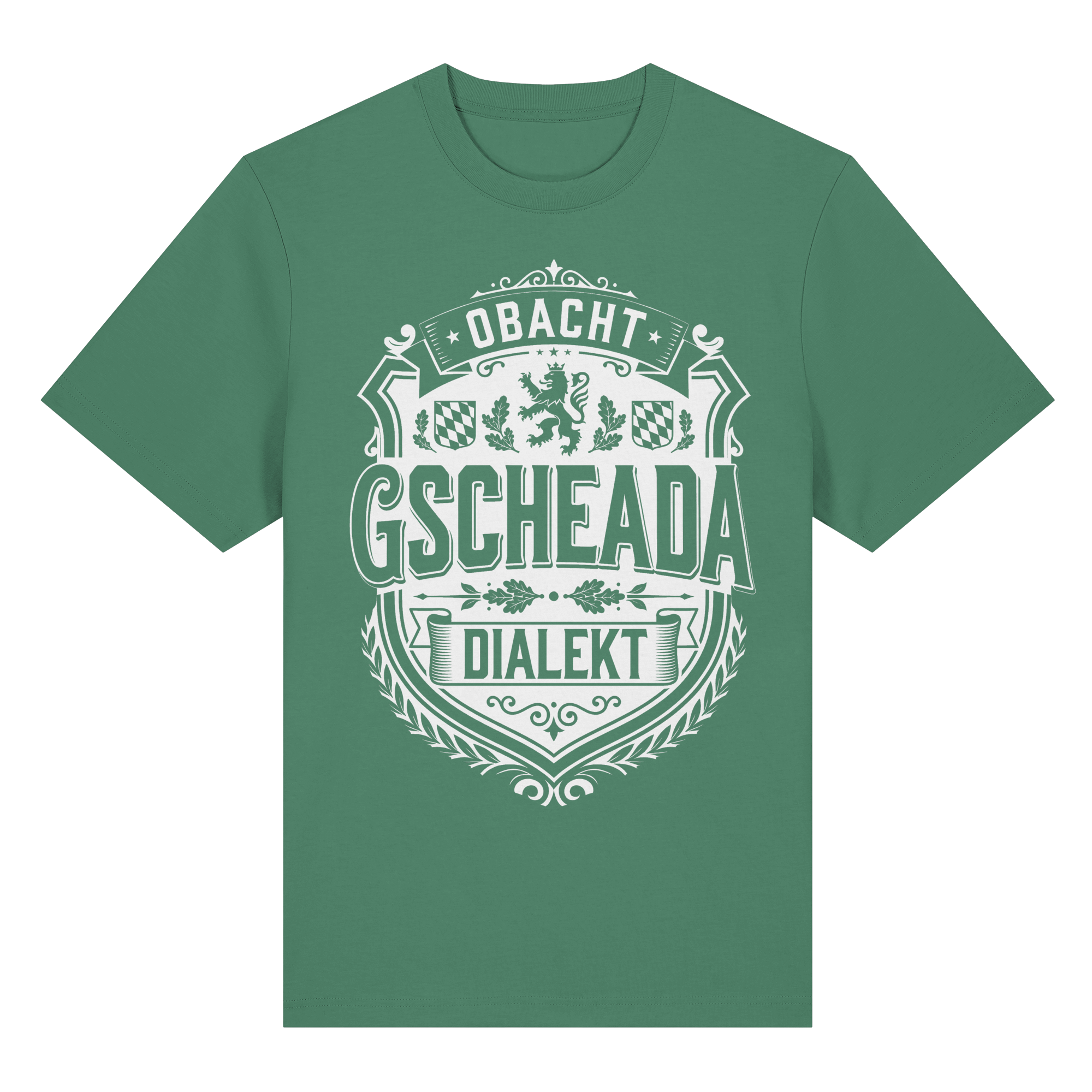 OBACHT GSCHEADA DIALEKT - Organic Heavy Shirt - BayrischerHumor