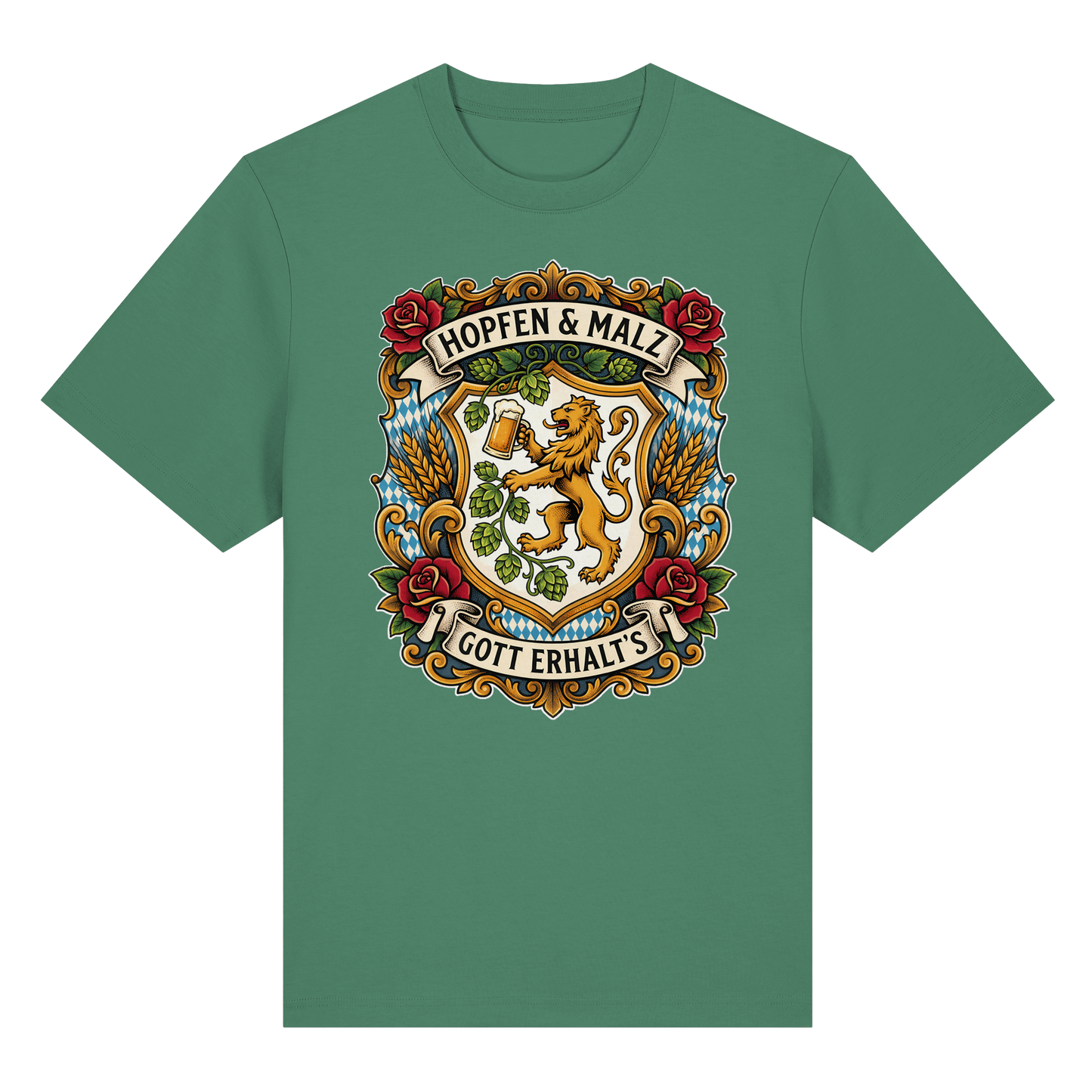 HOPFEN & MALZ - GOTT ERHALT`S - Organic Heavy Shirt - BayrischerHumor