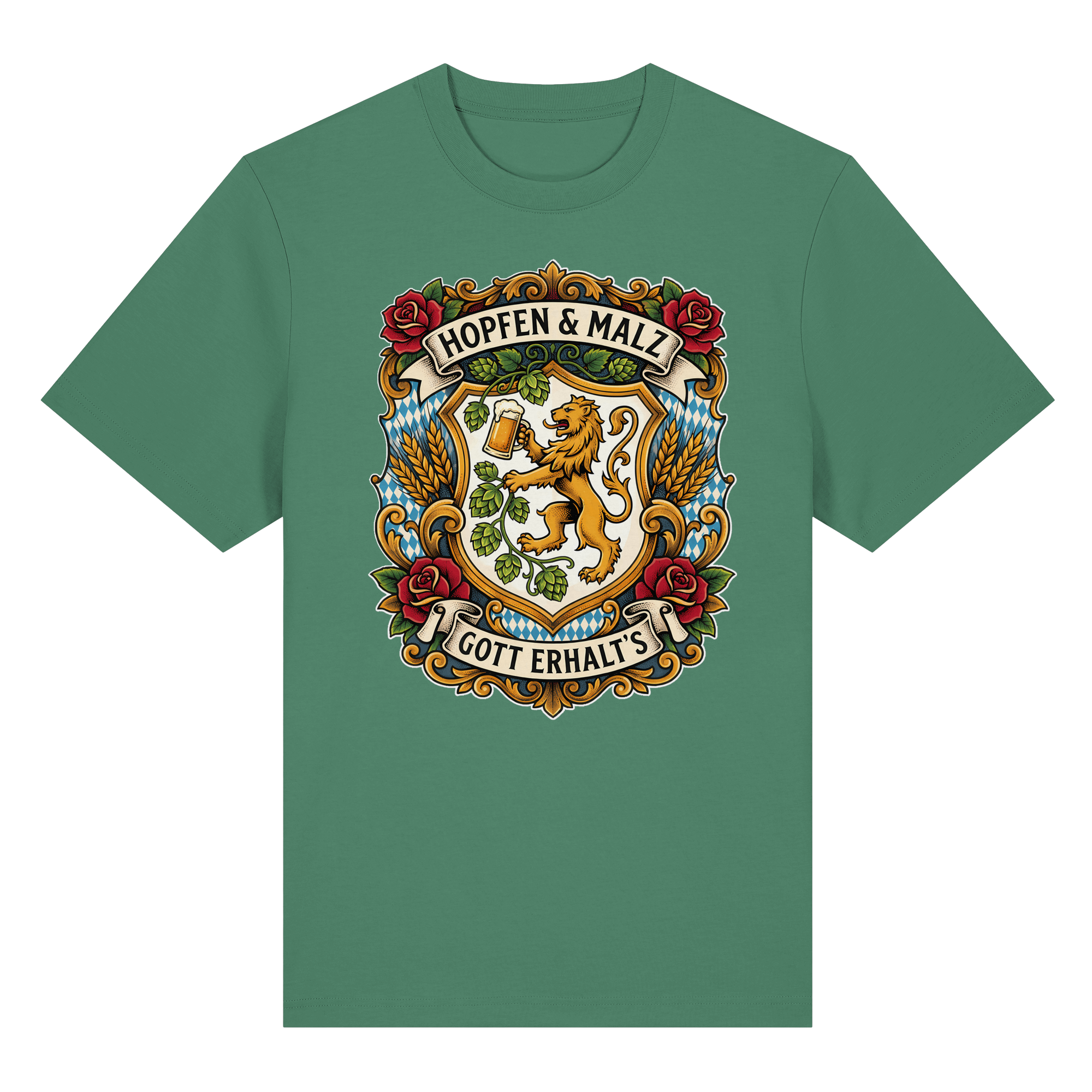 HOPFEN & MALZ - GOTT ERHALT`S - Organic Heavy Shirt - BayrischerHumor
