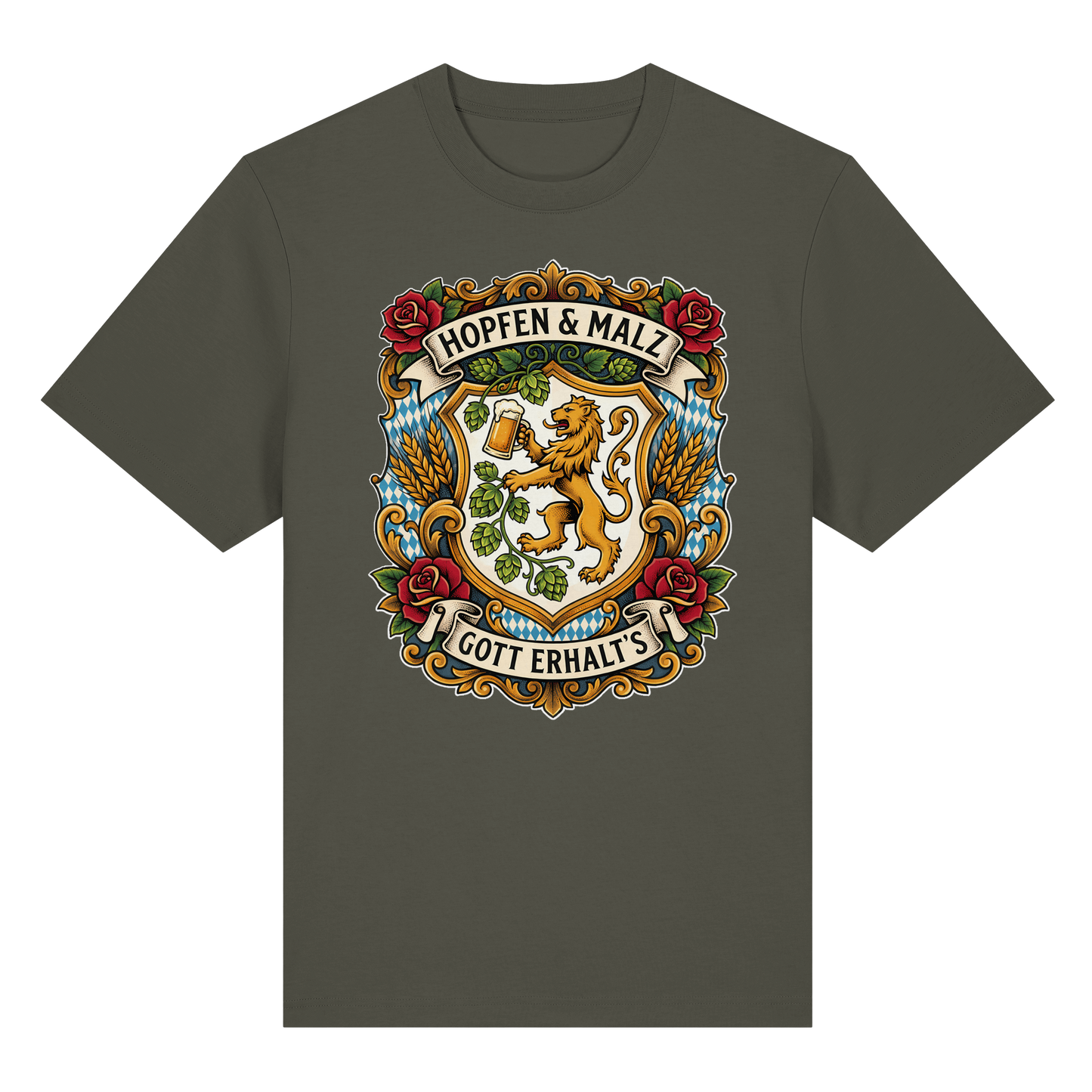HOPFEN & MALZ - GOTT ERHALT`S - Organic Heavy Shirt - BayrischerHumor