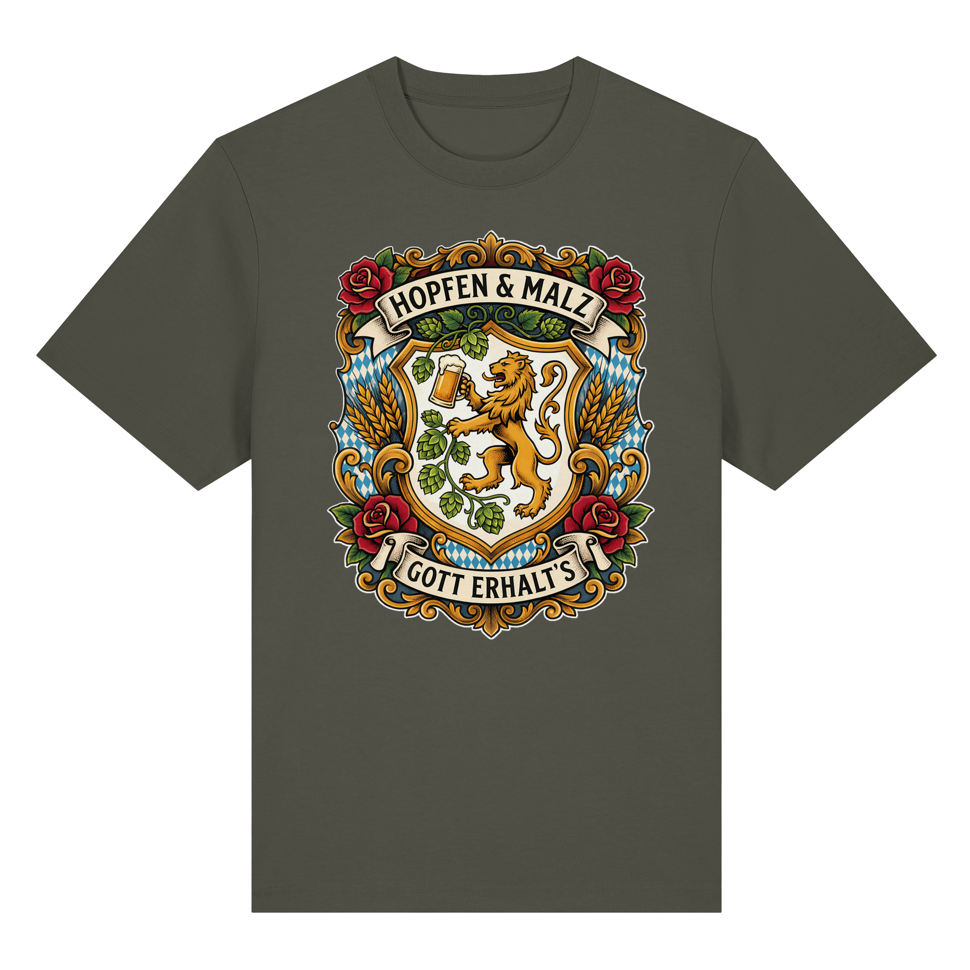 HOPFEN & MALZ - GOTT ERHALT`S - Organic Heavy Shirt - BayrischerHumor