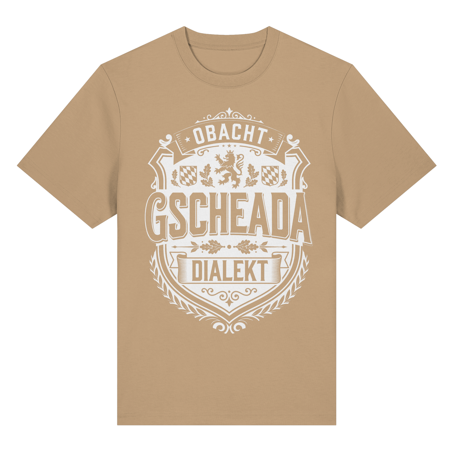 OBACHT GSCHEADA DIALEKT - Organic Heavy Shirt - BayrischerHumor