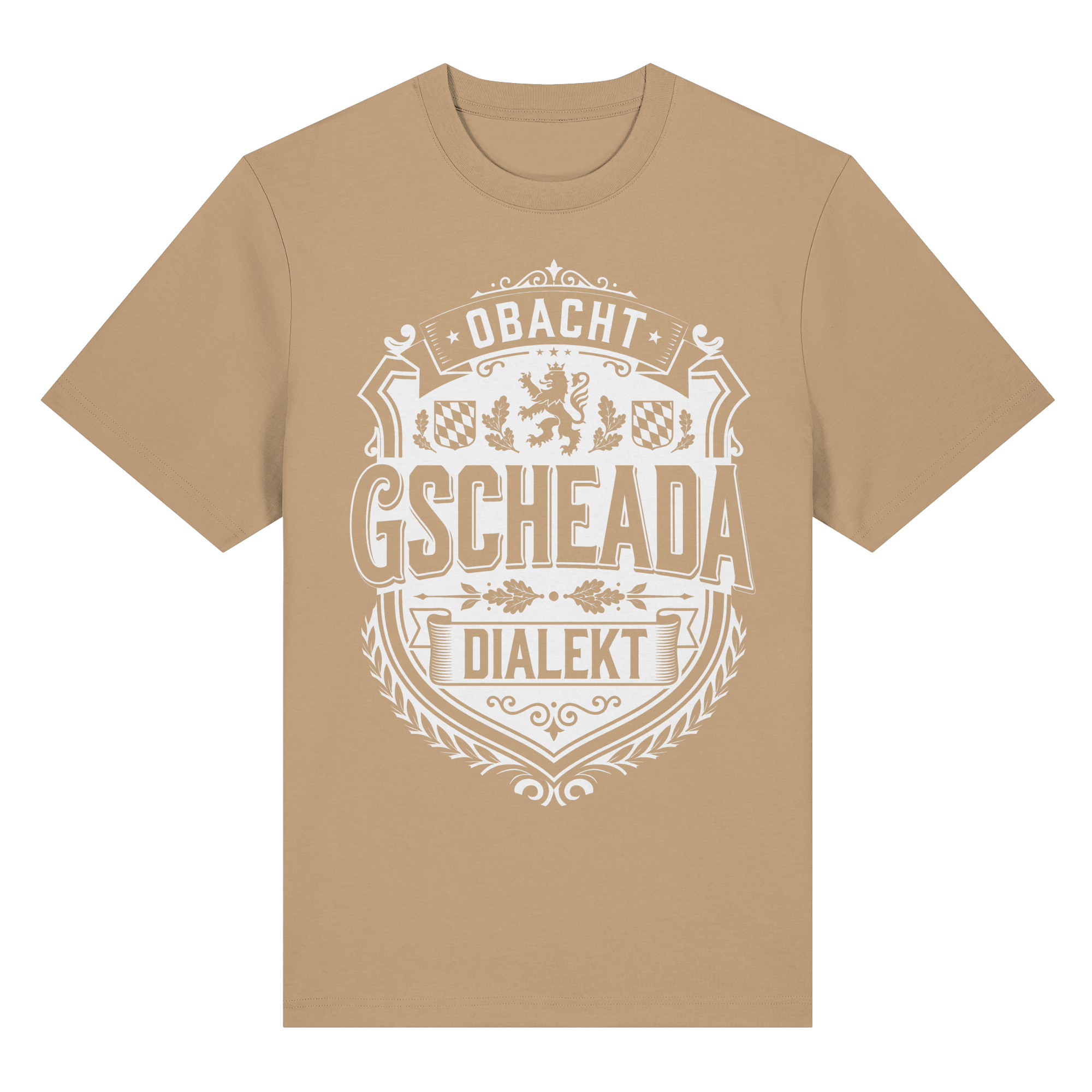 OBACHT GSCHEADA DIALEKT - Organic Heavy Shirt - BayrischerHumor