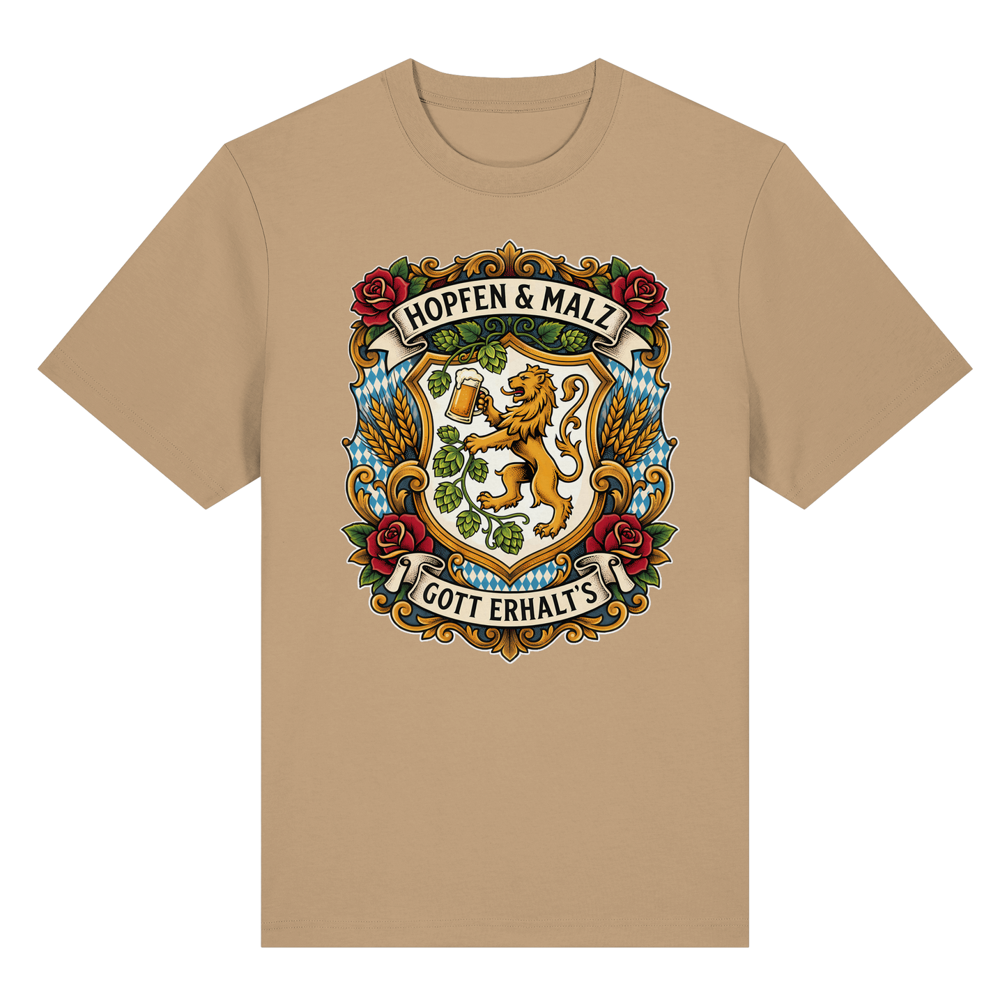 HOPFEN & MALZ - GOTT ERHALT`S - Organic Heavy Shirt - BayrischerHumor