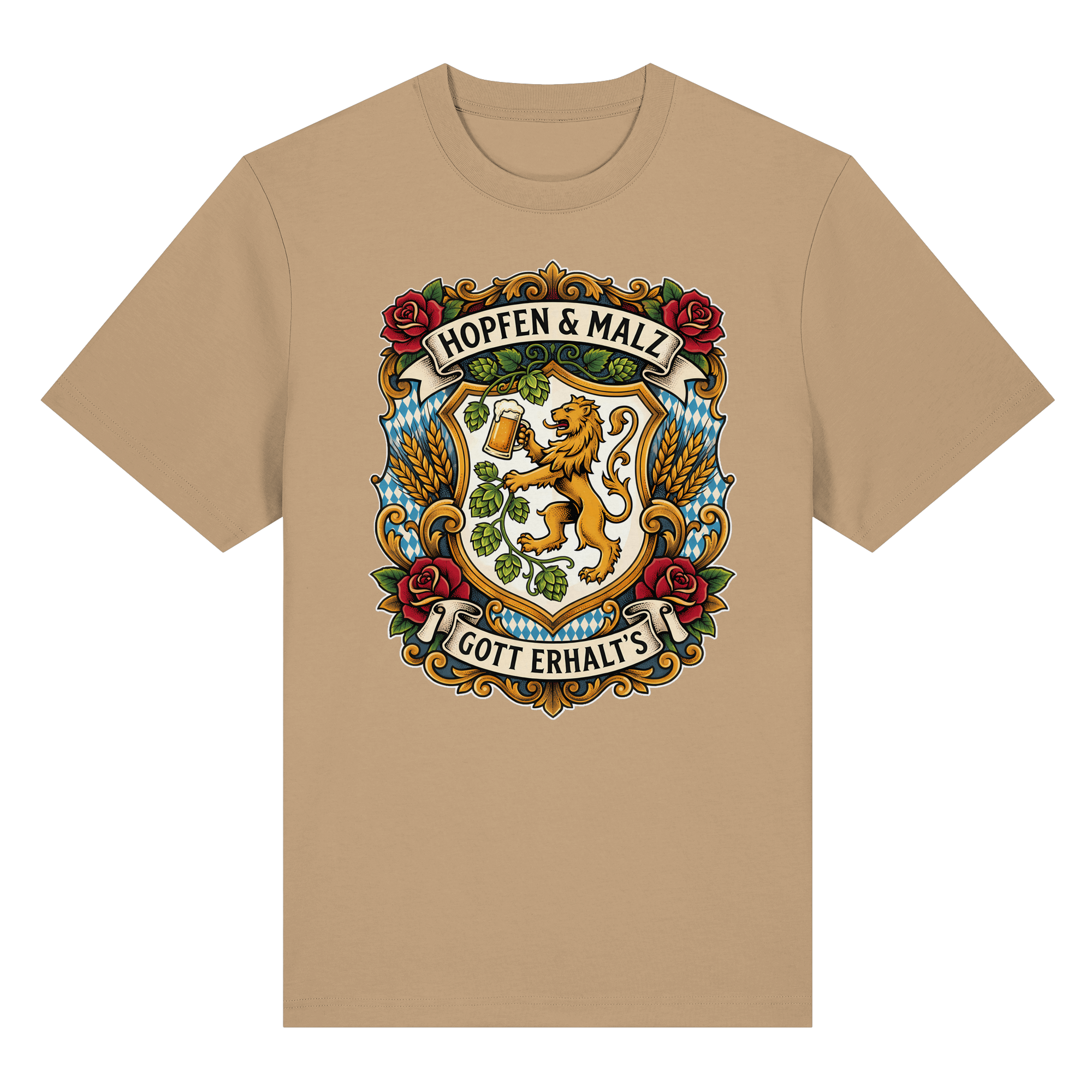 HOPFEN & MALZ - GOTT ERHALT`S - Organic Heavy Shirt - BayrischerHumor