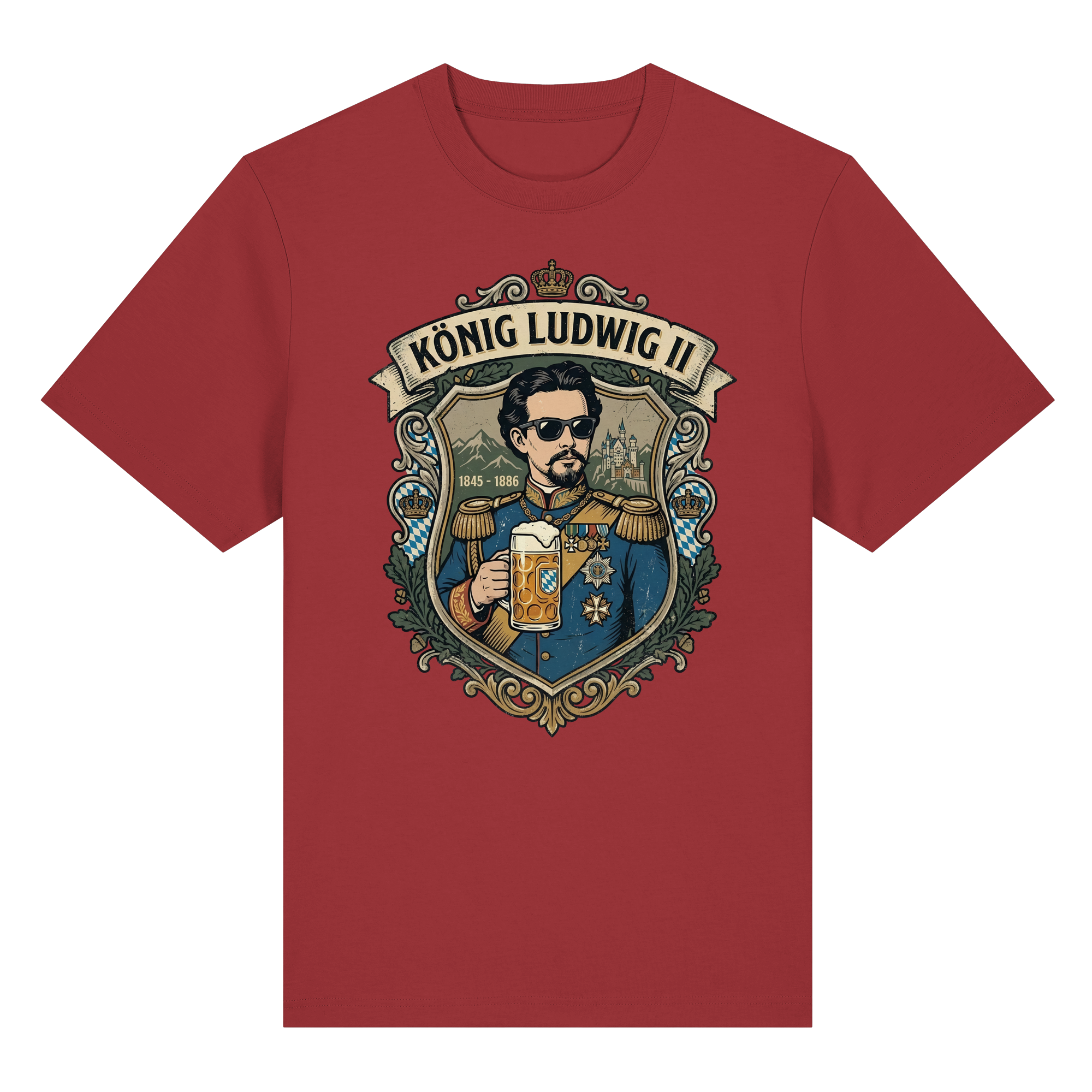 KÖNIG LUDWIG II - Organic Heavy Shirt - BayrischerHumor