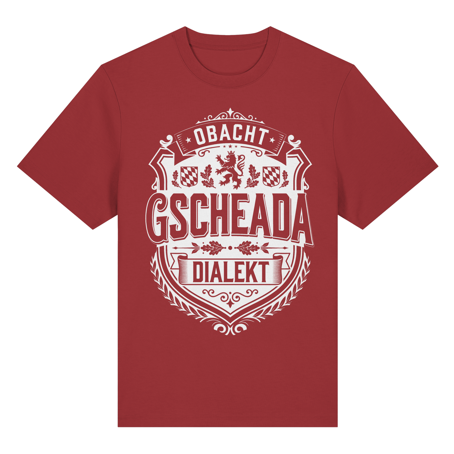 OBACHT GSCHEADA DIALEKT - Organic Heavy Shirt - BayrischerHumor