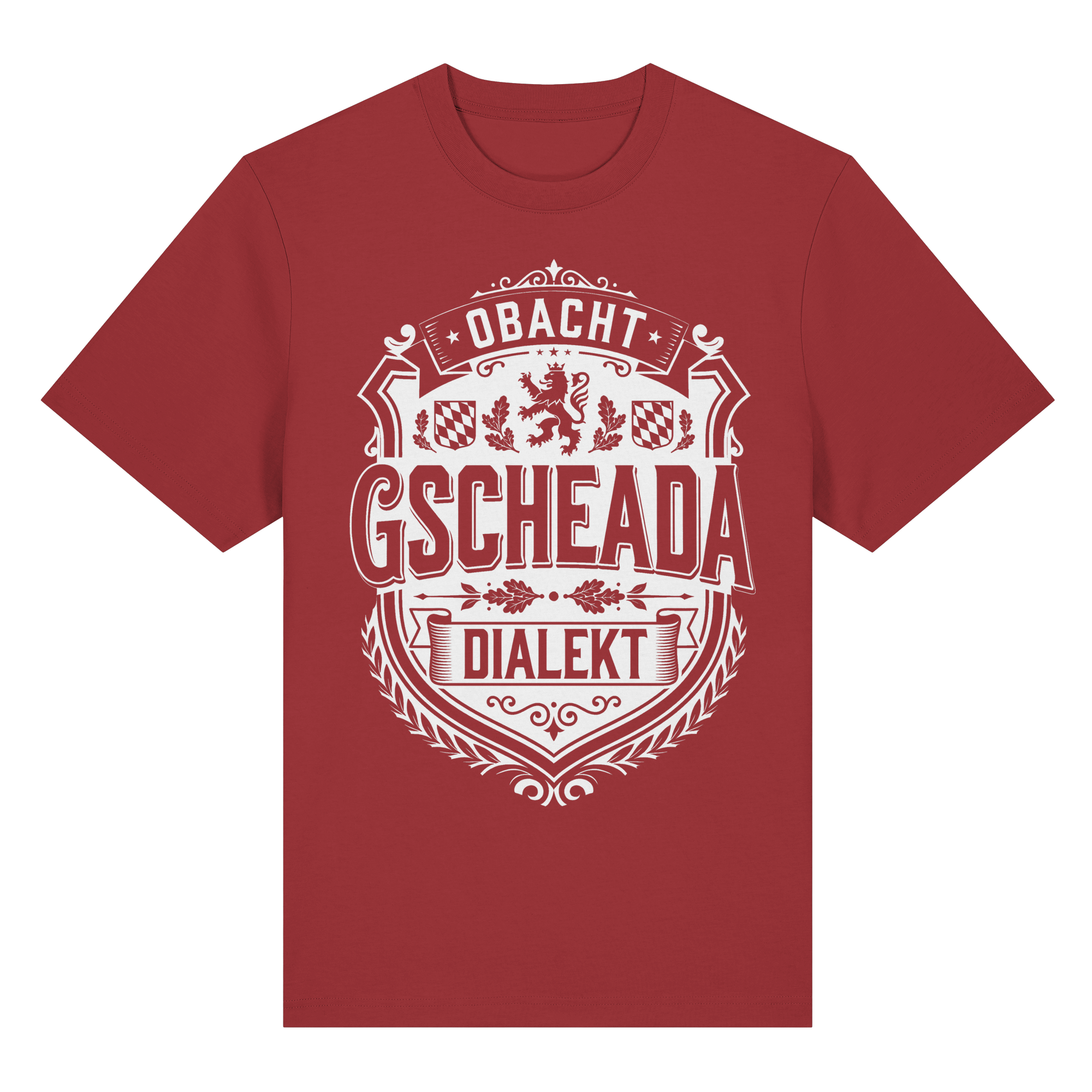 OBACHT GSCHEADA DIALEKT - Organic Heavy Shirt - BayrischerHumor