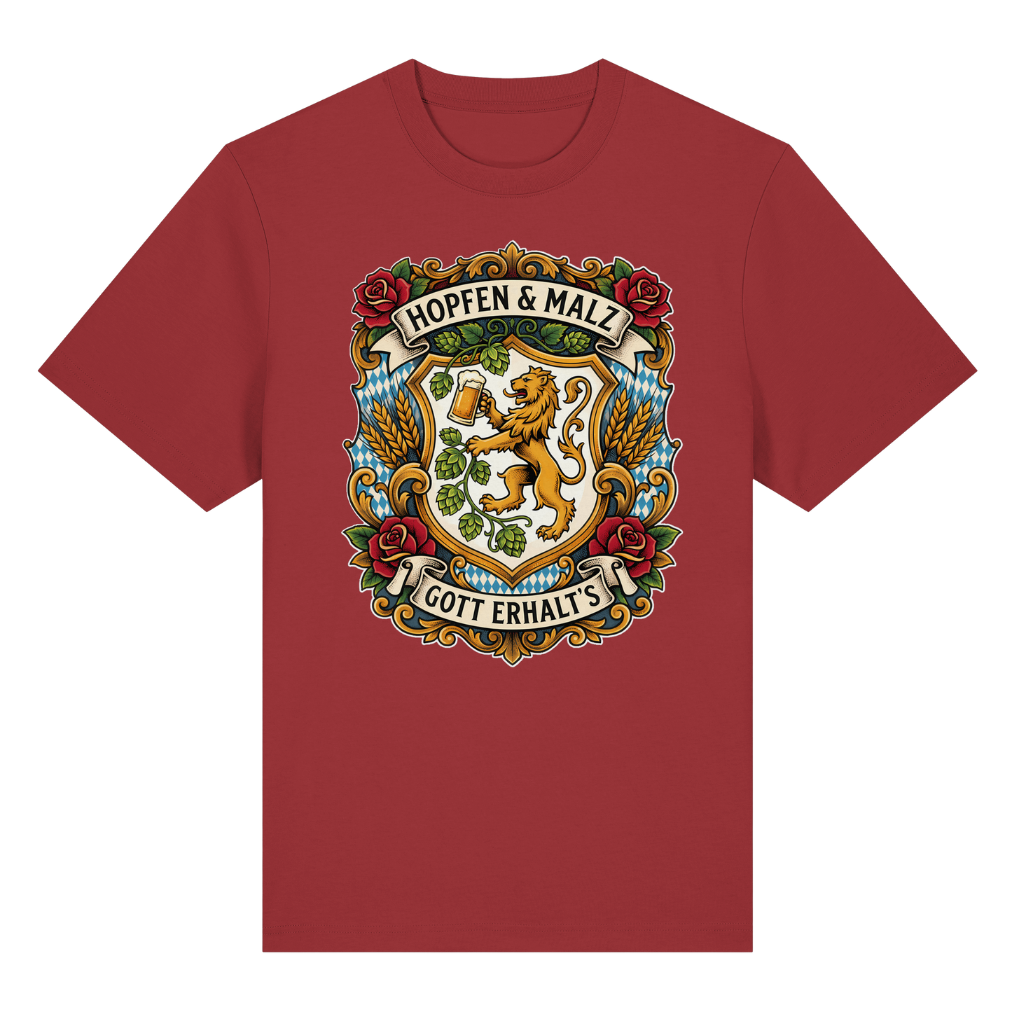 HOPFEN & MALZ - GOTT ERHALT`S - Organic Heavy Shirt - BayrischerHumor
