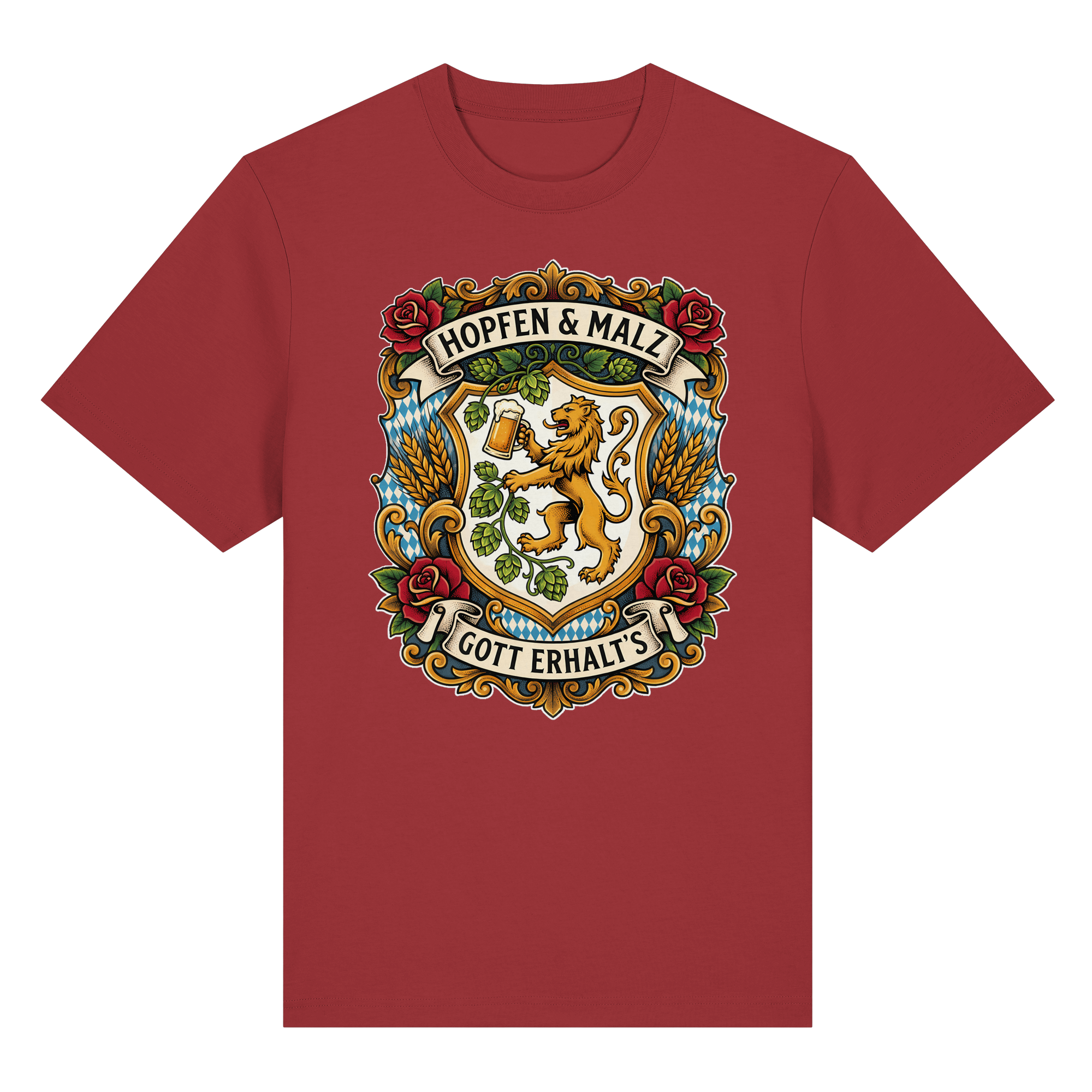 HOPFEN & MALZ - GOTT ERHALT`S - Organic Heavy Shirt - BayrischerHumor