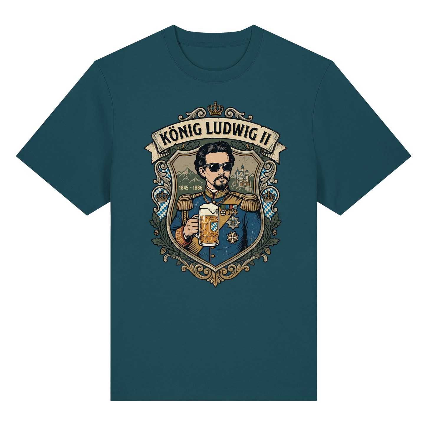 KÖNIG LUDWIG II - Organic Heavy Shirt - BayrischerHumor