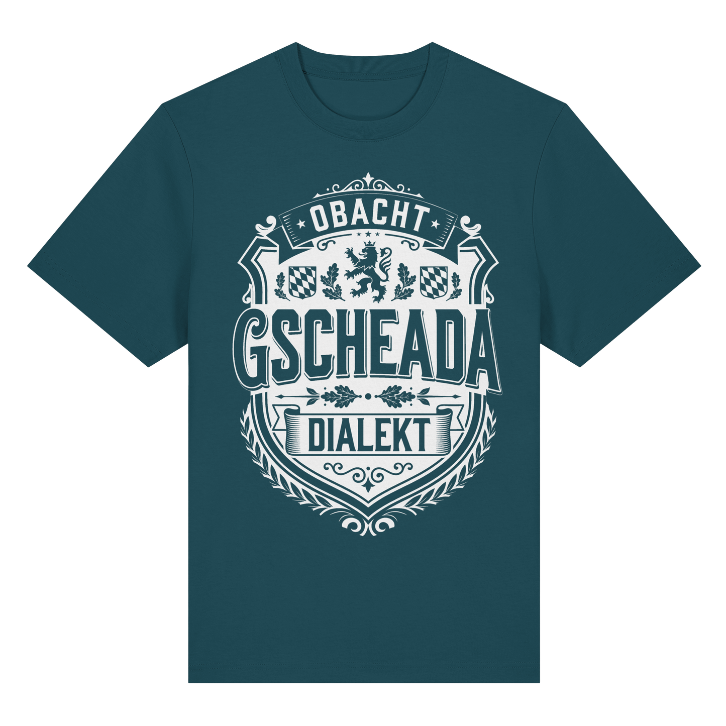 OBACHT GSCHEADA DIALEKT - Organic Heavy Shirt - BayrischerHumor