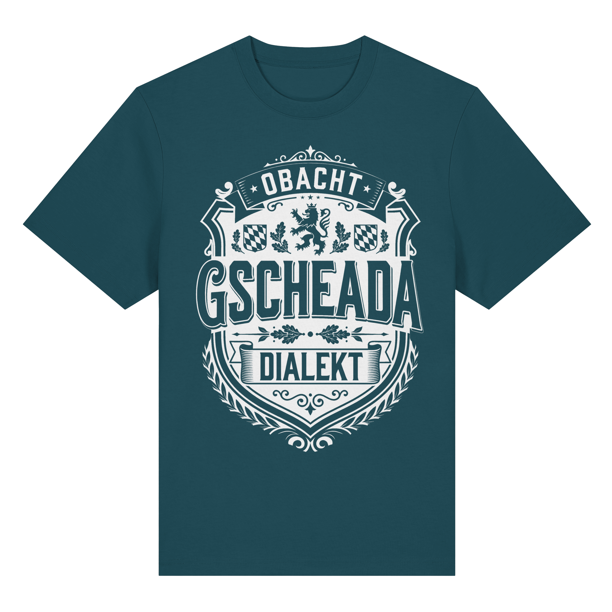 OBACHT GSCHEADA DIALEKT - Organic Heavy Shirt - BayrischerHumor