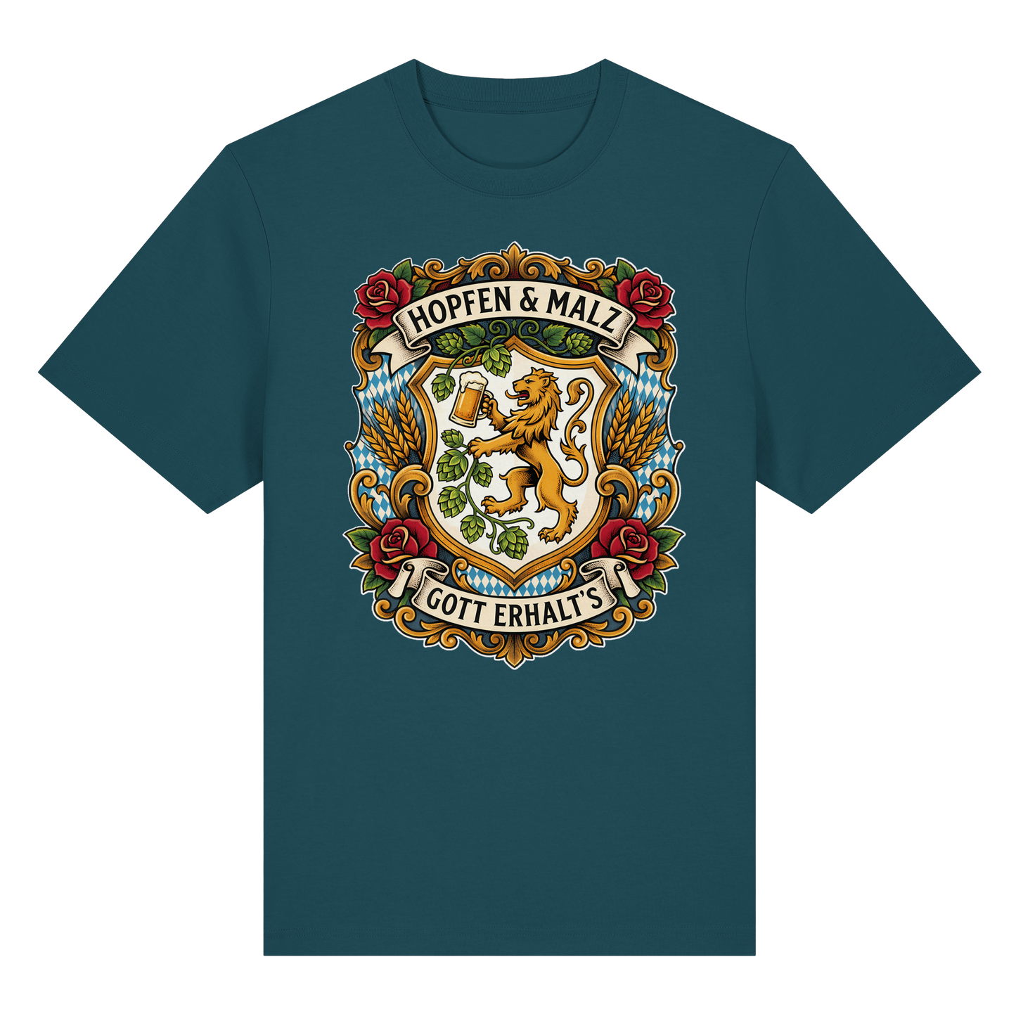 HOPFEN & MALZ - GOTT ERHALT`S - Organic Heavy Shirt - BayrischerHumor