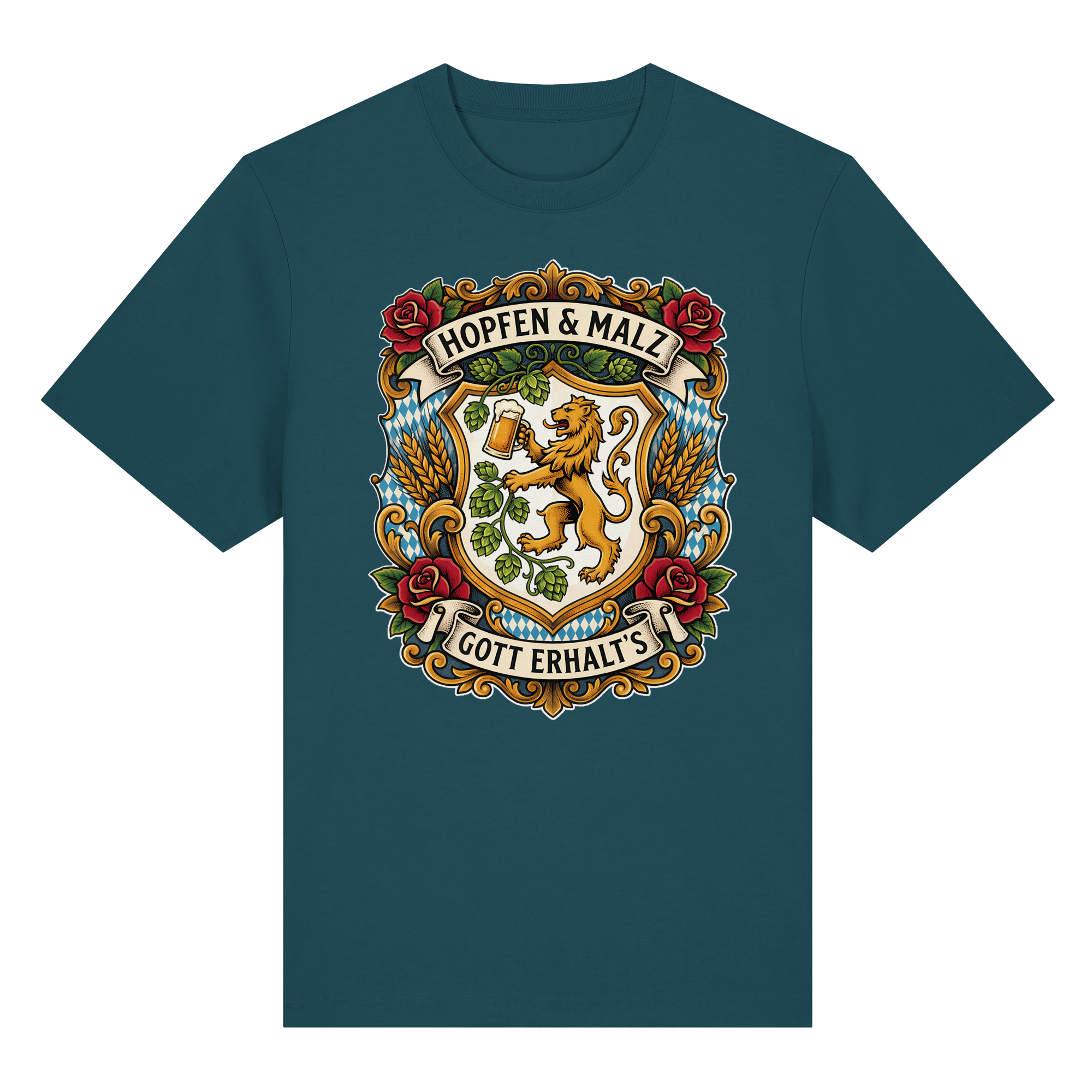 HOPFEN & MALZ - GOTT ERHALT`S - Organic Heavy Shirt - BayrischerHumor