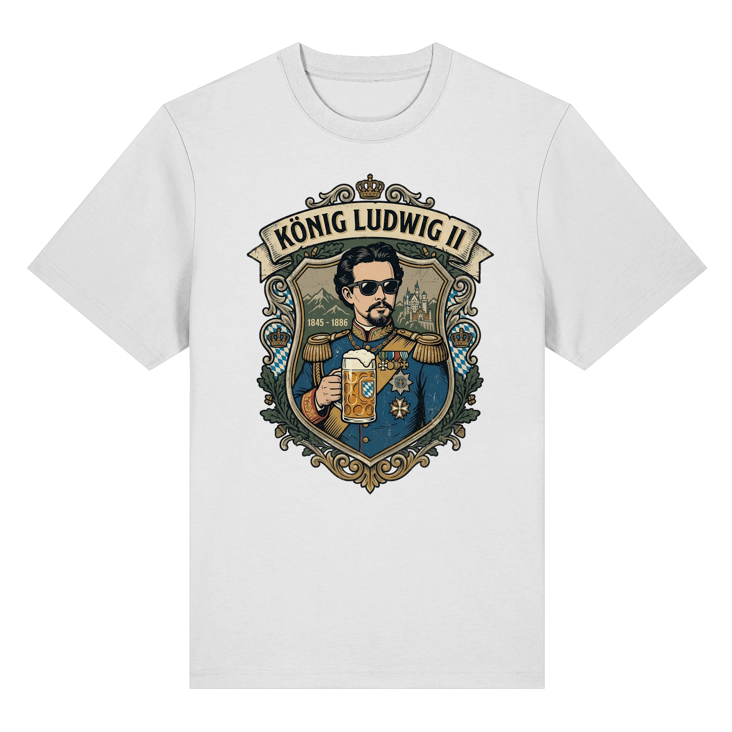 KÖNIG LUDWIG II - Organic Heavy Shirt - BayrischerHumor