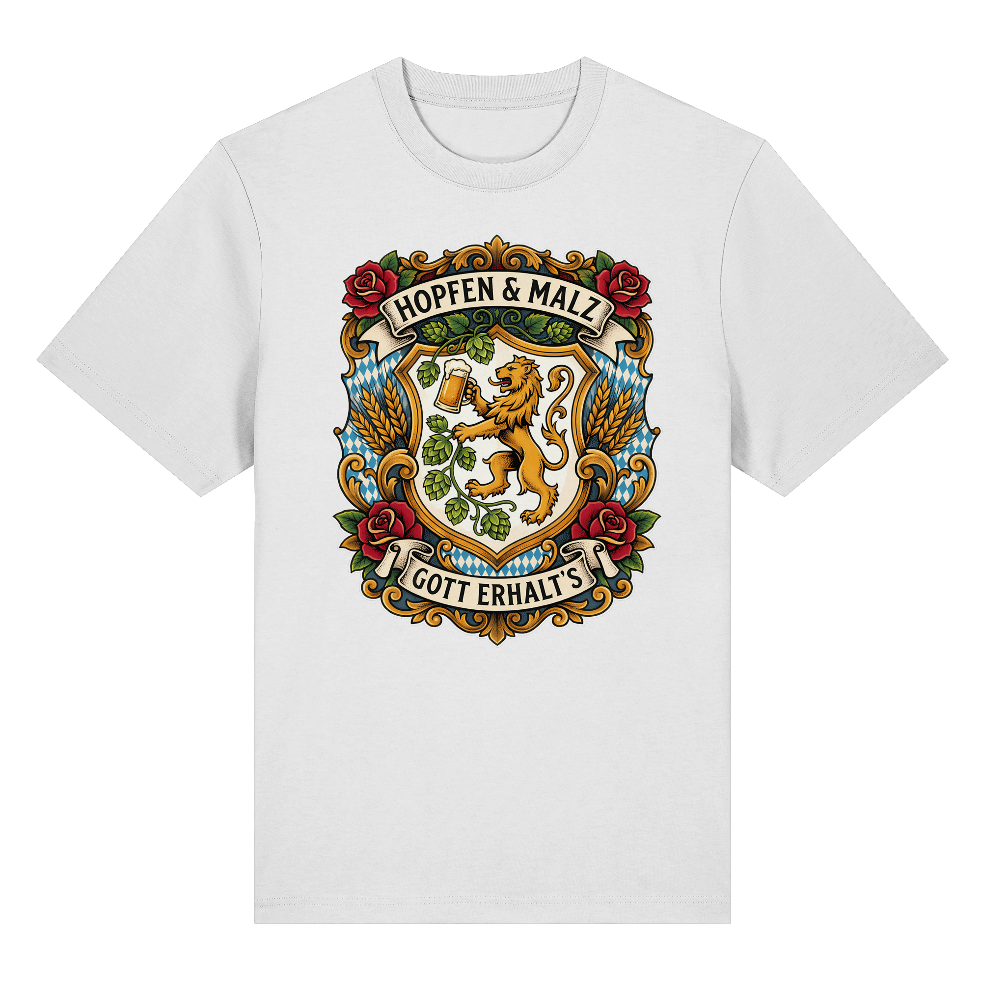HOPFEN & MALZ - GOTT ERHALT`S - Organic Heavy Shirt - BayrischerHumor