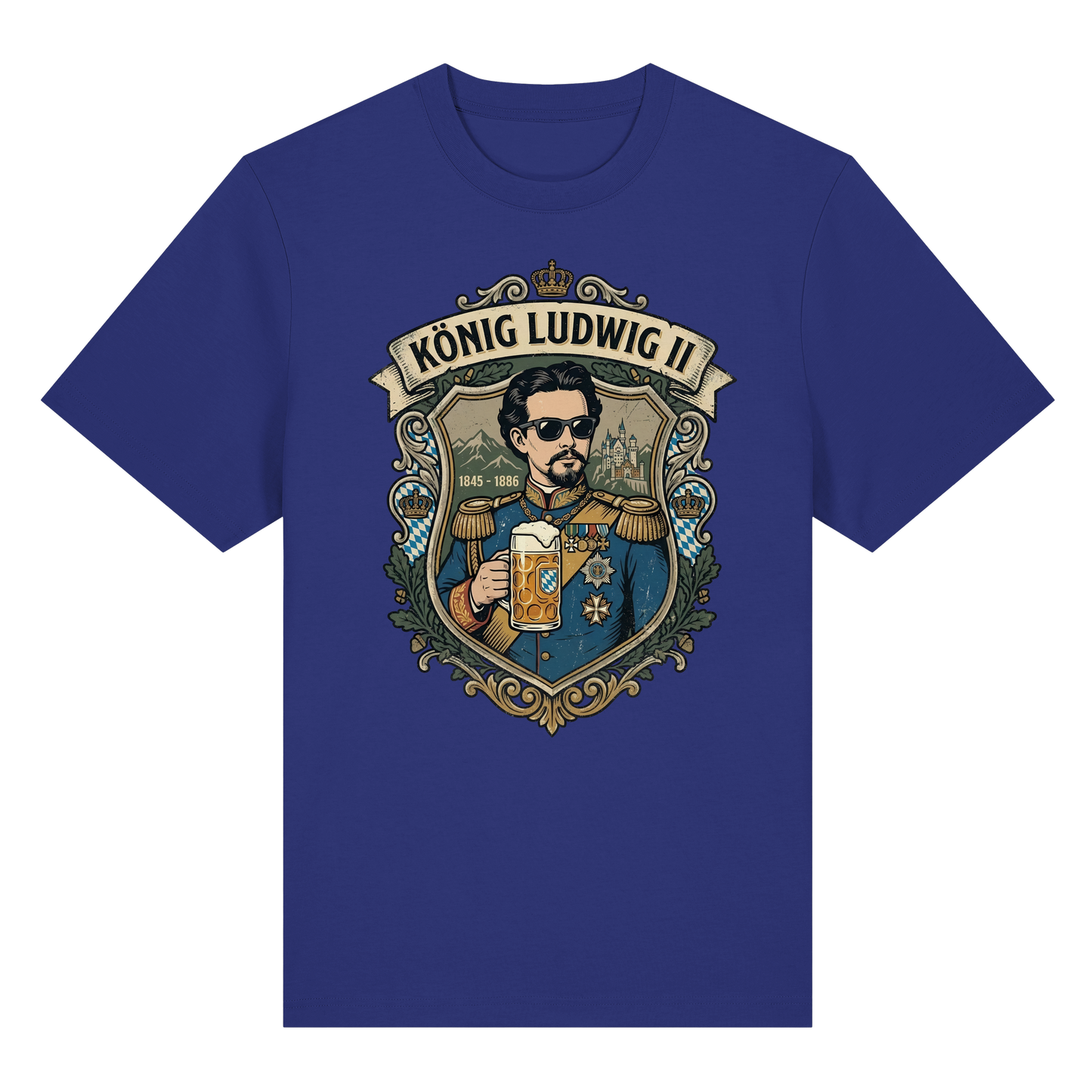 KÖNIG LUDWIG II - Organic Heavy Shirt - BayrischerHumor
