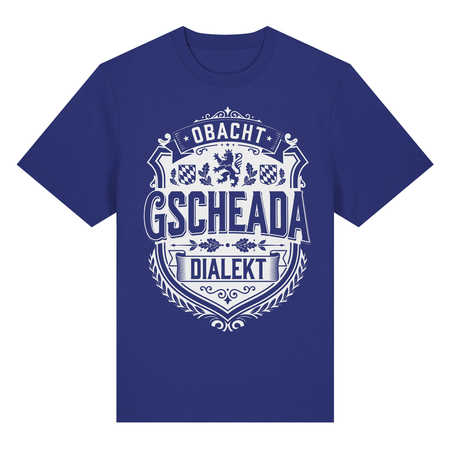 OBACHT GSCHEADA DIALEKT - Organic Heavy Shirt - BayrischerHumor