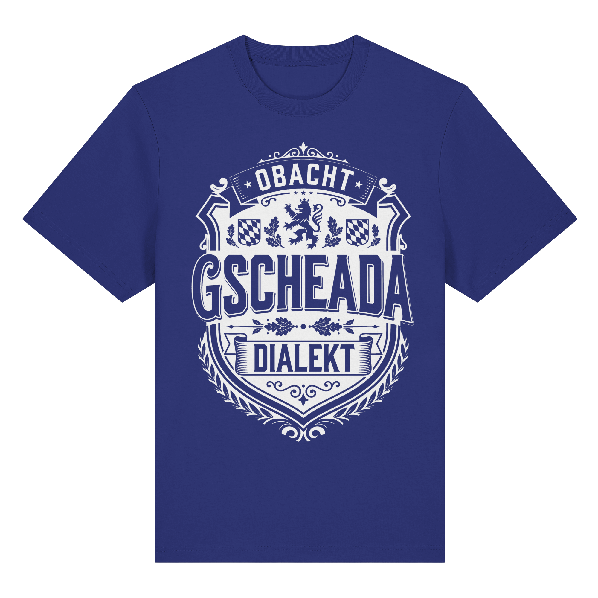 OBACHT GSCHEADA DIALEKT - Organic Heavy Shirt - BayrischerHumor