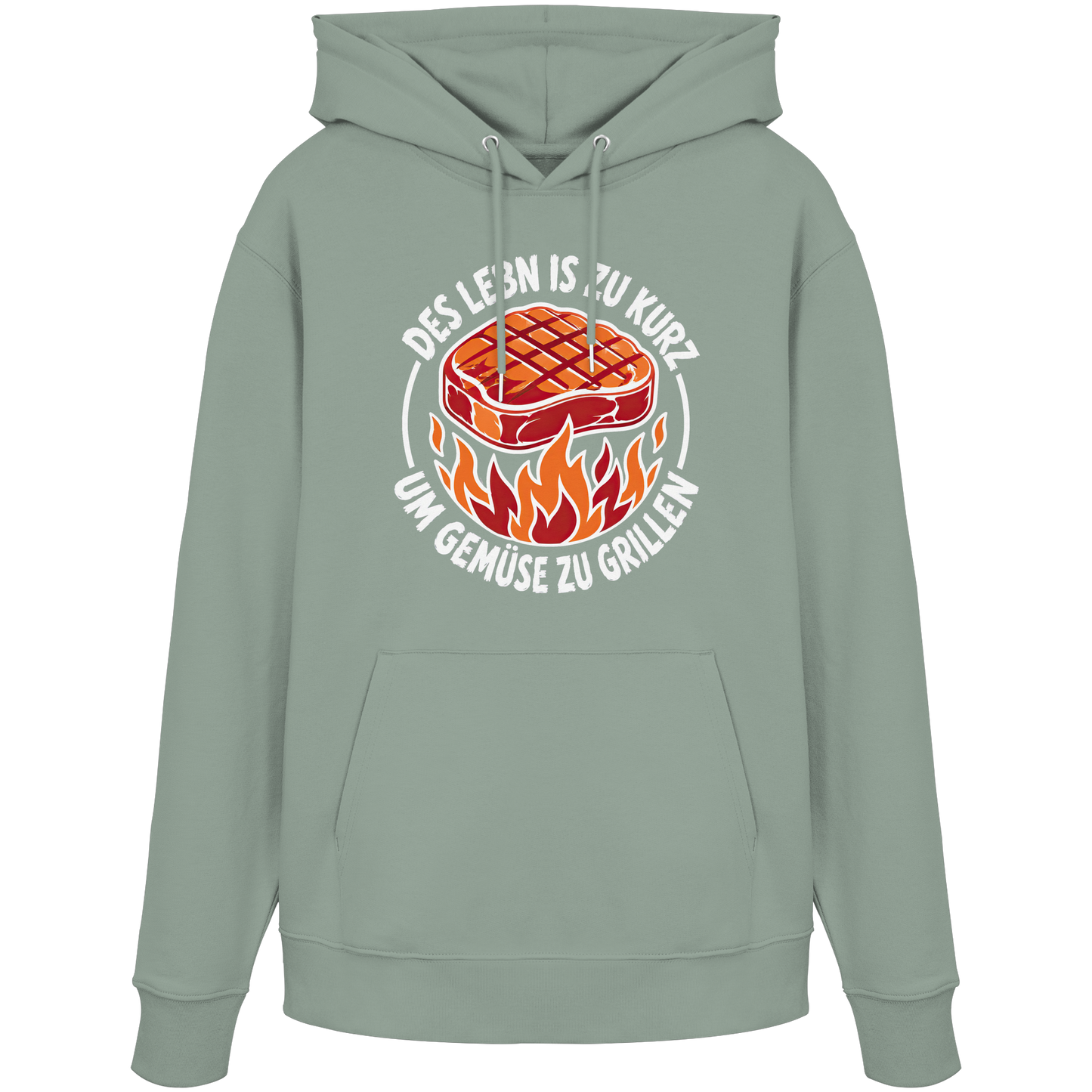 DES LEBN IS ZU KURZ - UM GEMÜSE ZU GRILLEN - Organic Hoodie