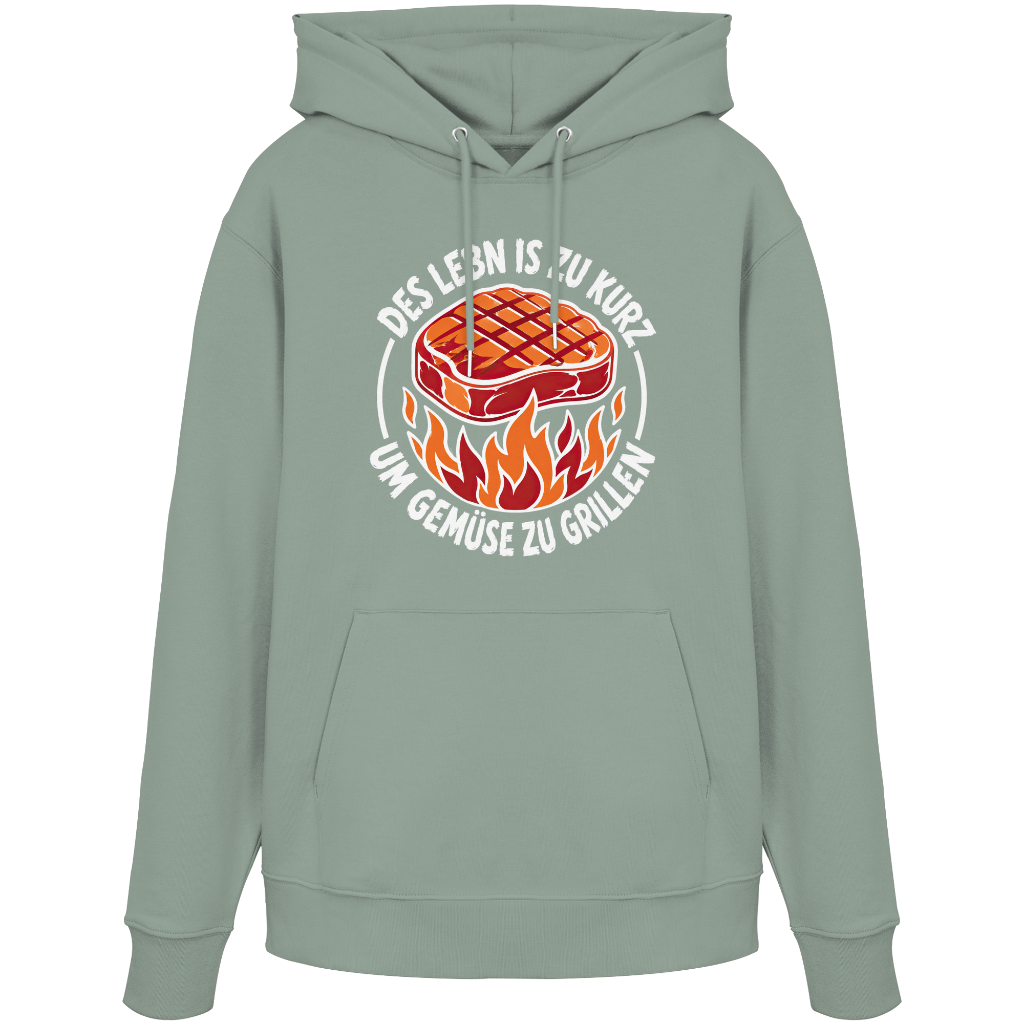 DES LEBN IS ZU KURZ - UM GEMÜSE ZU GRILLEN - Organic Hoodie