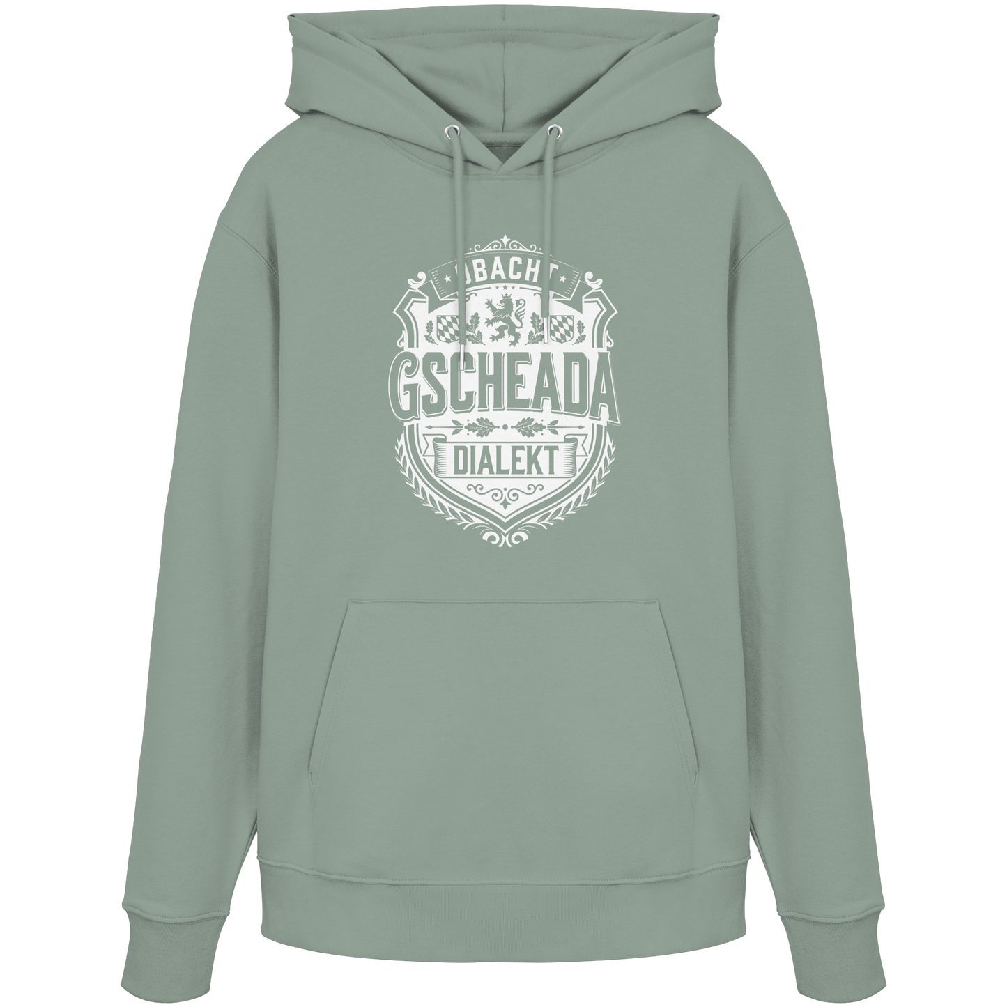 OBACHT GSCHEADA DIALEKT - Organic Unisex Hoodie - BayrischerHumor