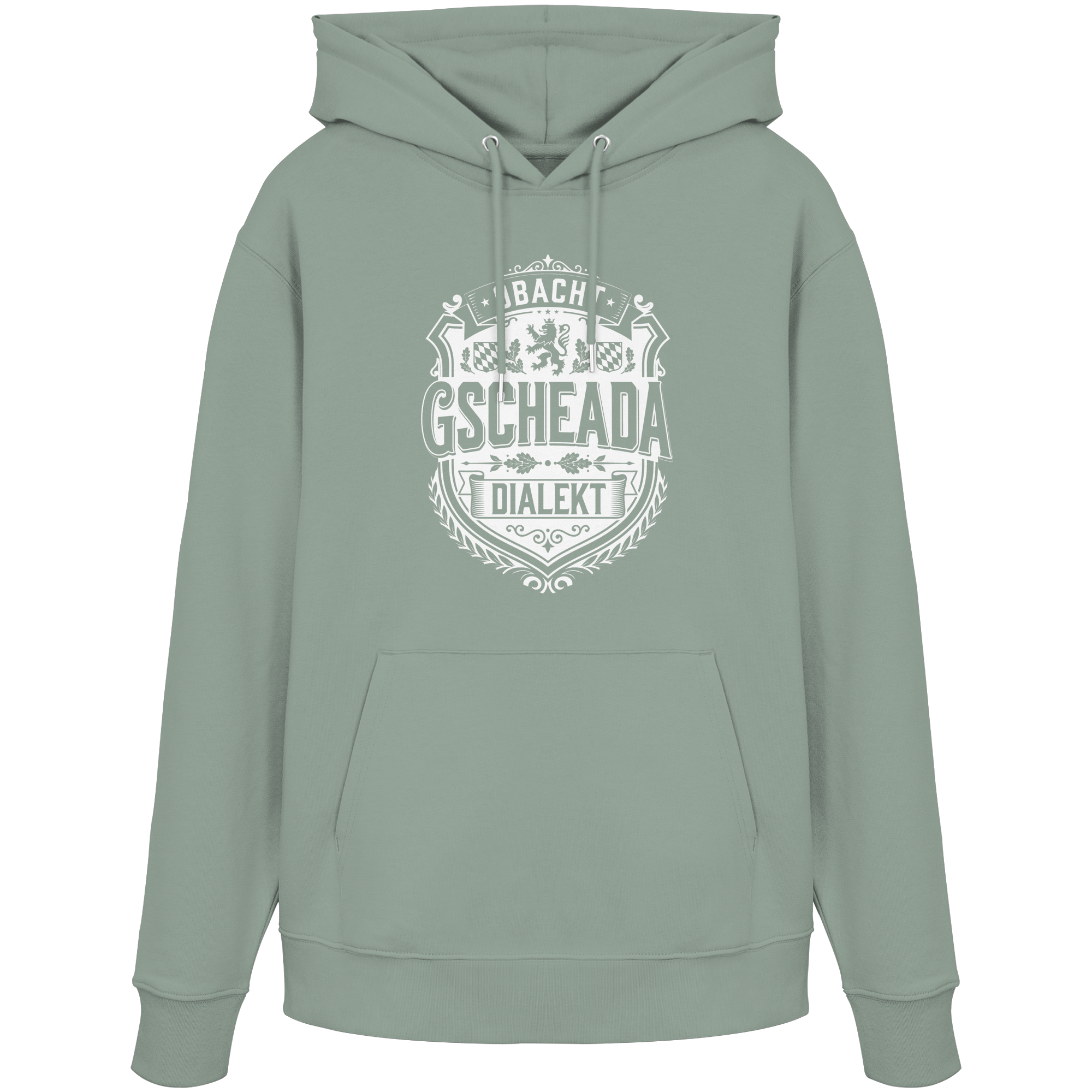 OBACHT GSCHEADA DIALEKT - Organic Unisex Hoodie - BayrischerHumor