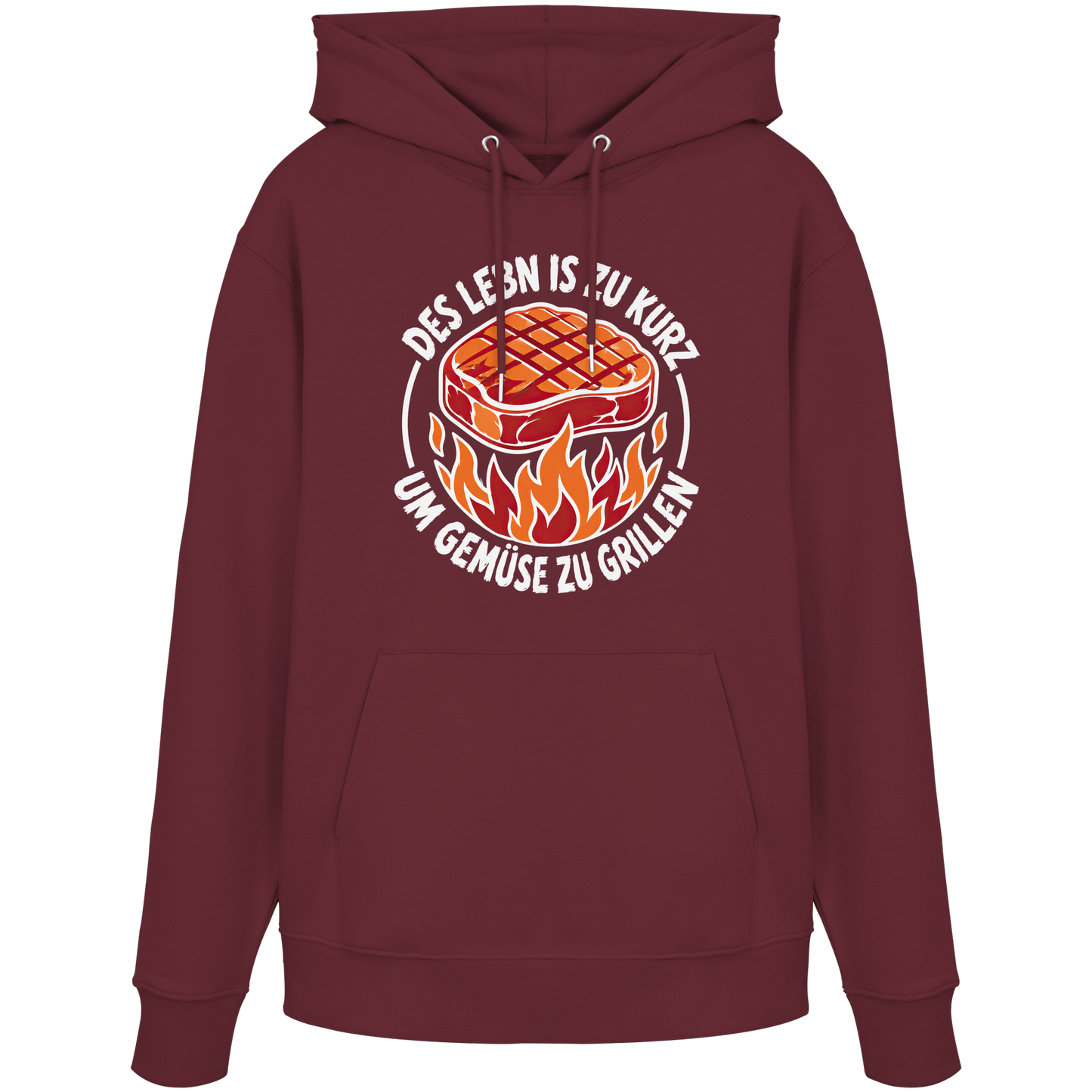 DES LEBN IS ZU KURZ - UM GEMÜSE ZU GRILLEN - Organic Hoodie
